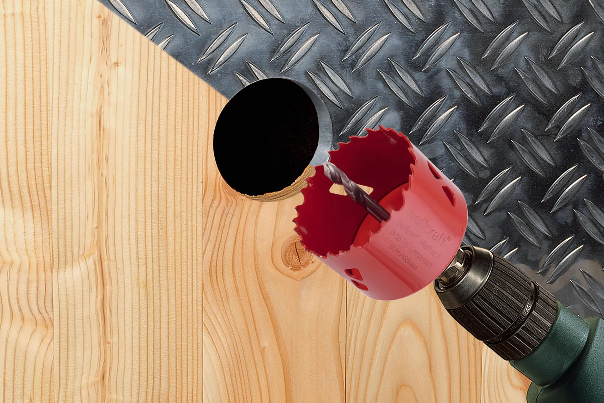 wolfcraft Punta di centraggio per seghe a tazza BIM Accessorio