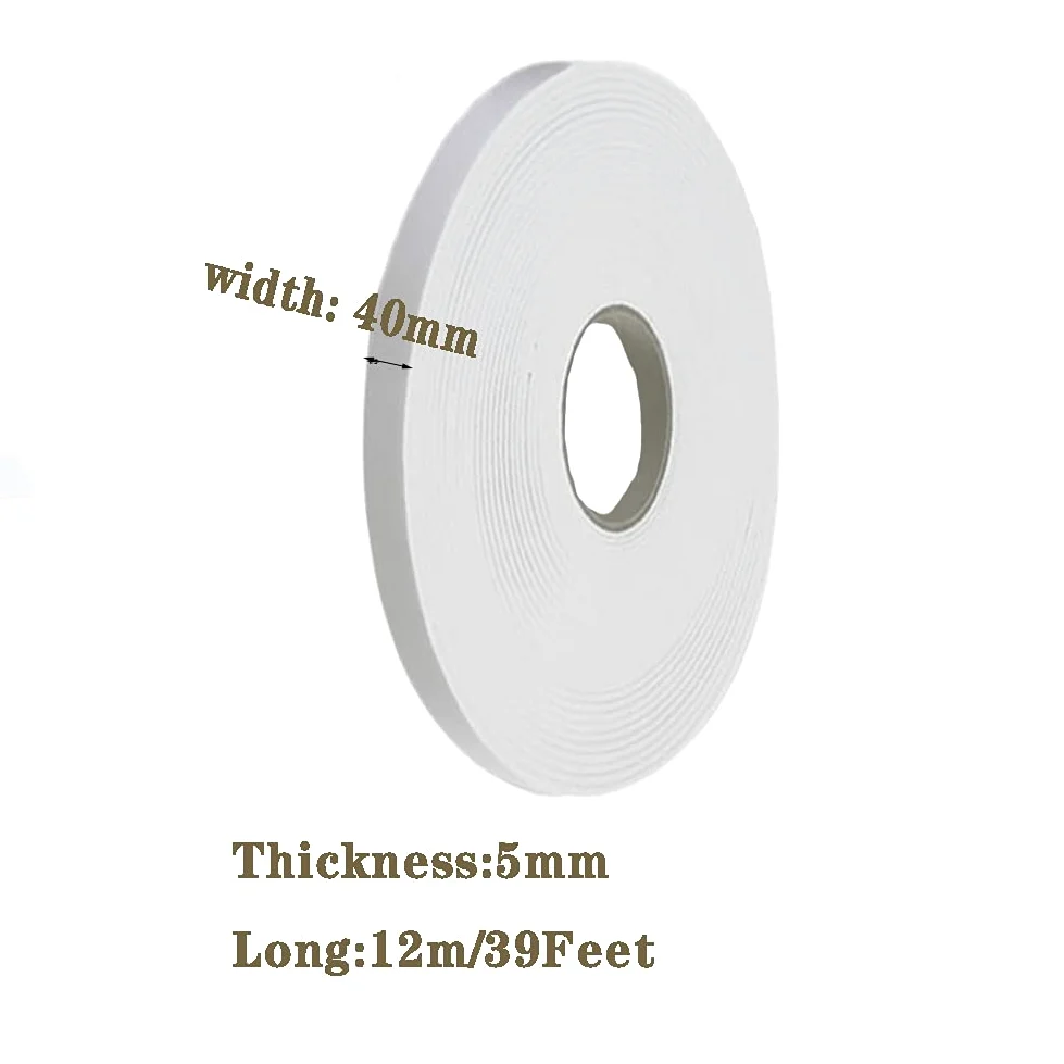Striscia isolante in fibra ceramica ad alta temperatura (12 m), ignifuga, per forni, stufe, condotti e uso industriale (40 mm x 5 mm)