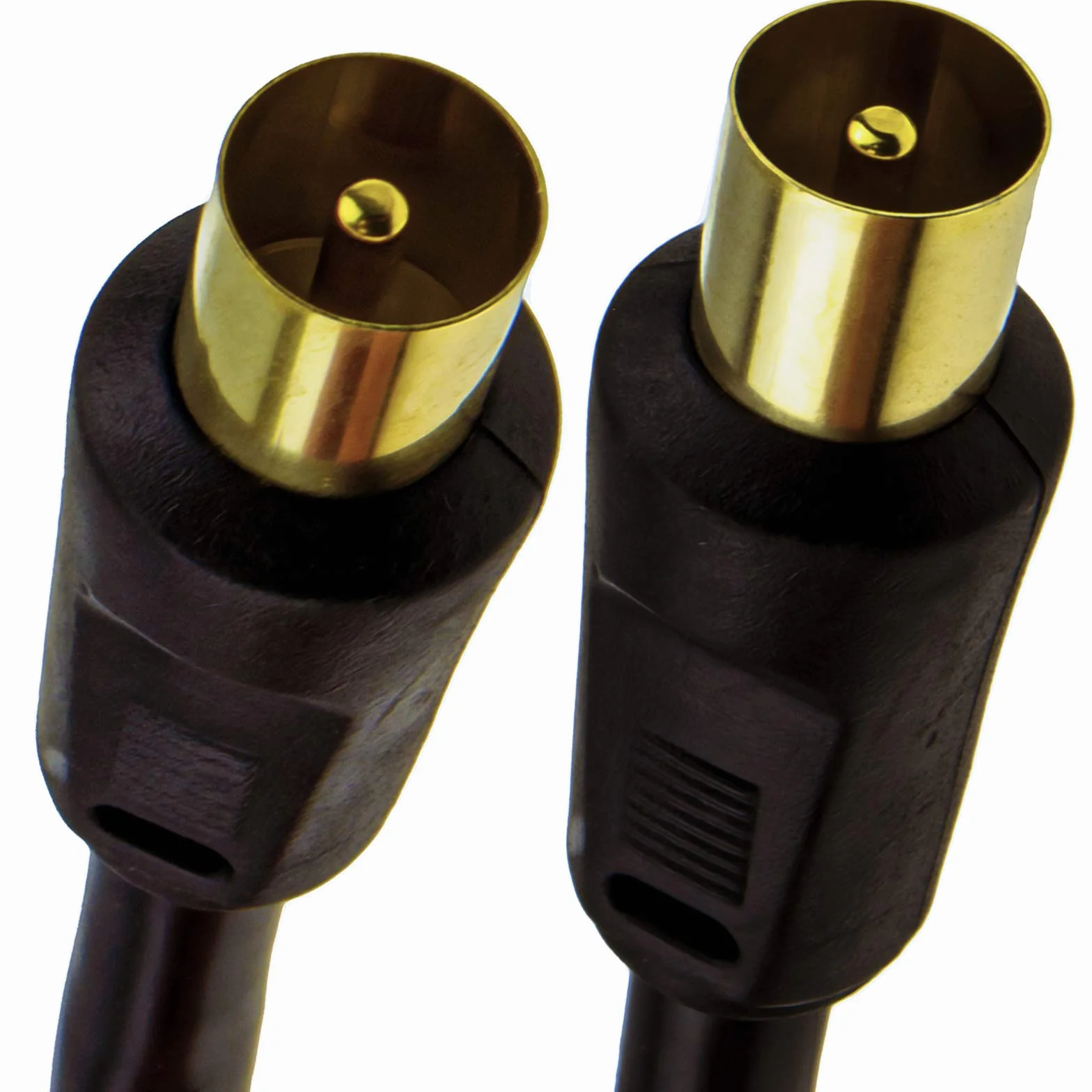 kenable Cavo coassiale RF antenna TV RG6 spina maschio a spina connettori placcati oro Freeview HD 75 Ohm schermato nero 1,5 m