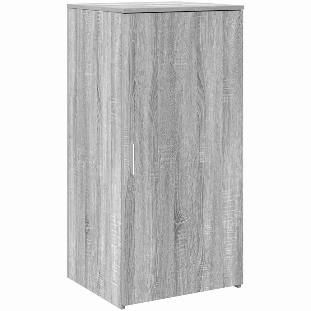 Sonoma - Armadietto portaoggetti grigio 50 x 45 x 103,5 cm, in materiale legno, salvaspazio, con ripiano, per ricevimenti, cantine, balconi e giardino