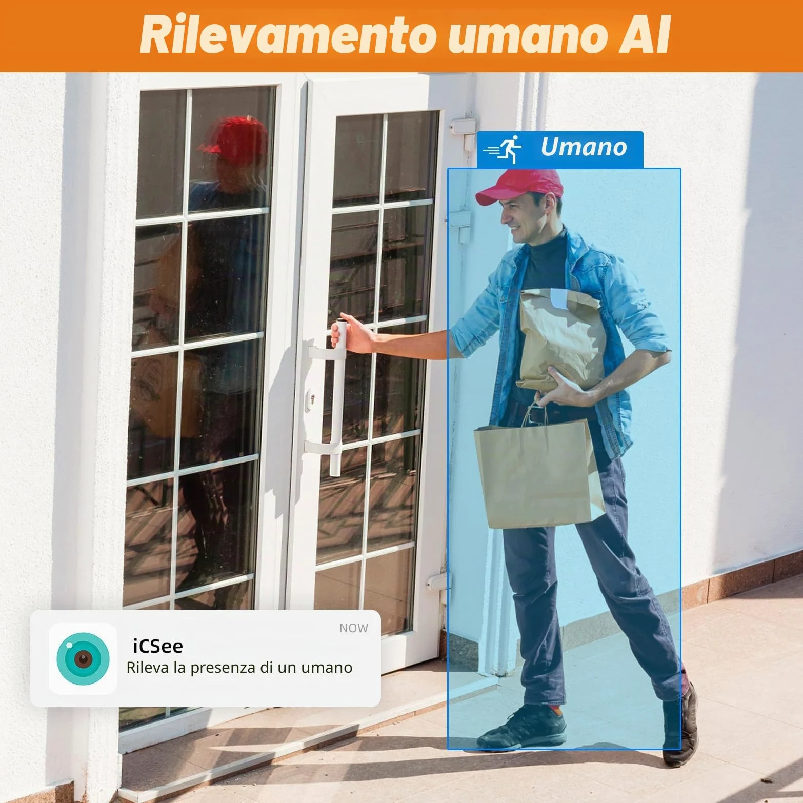DVR per sorveglianza 8 canali H.265+ con HDD da 500G, DVR CCTV ibrido 6-in-1 per telecamere CVBS/AHD/TVI/XVI/CVI/IP, DVR per telecamere di sicurezza per sistema di sorveglianza domestica, APP mobile e