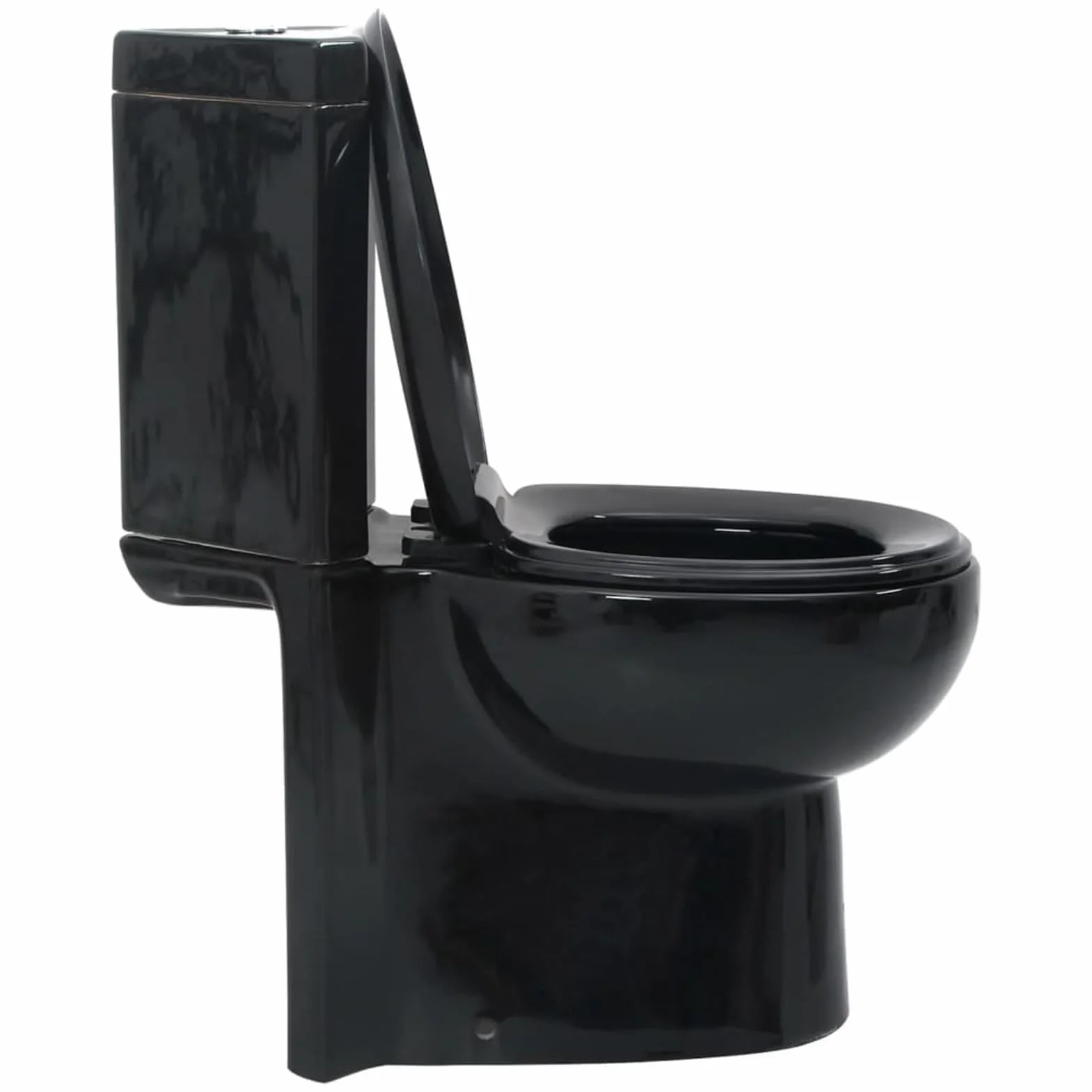 ShGaxin WC in ceramica angolare di colore nero, WC completo, Toilet completi, Toilet