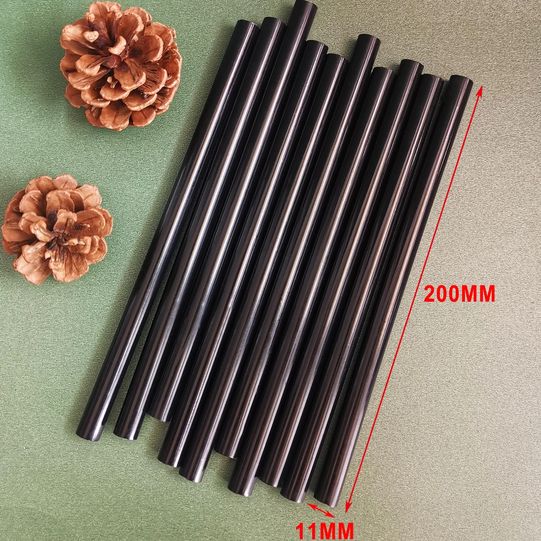 Bastoncini Colla a Caldo Nero 200x11mm 10 Pezzi per Pistola