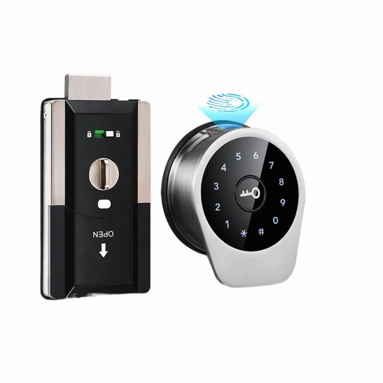 Serratura Elettronica Intelligente Automatica Serratura biometrica for Impronte digitali Codice RIFD Serratura Senza Chiave con TTlock,Blocco di Sicurezza(No fingerprint-01)