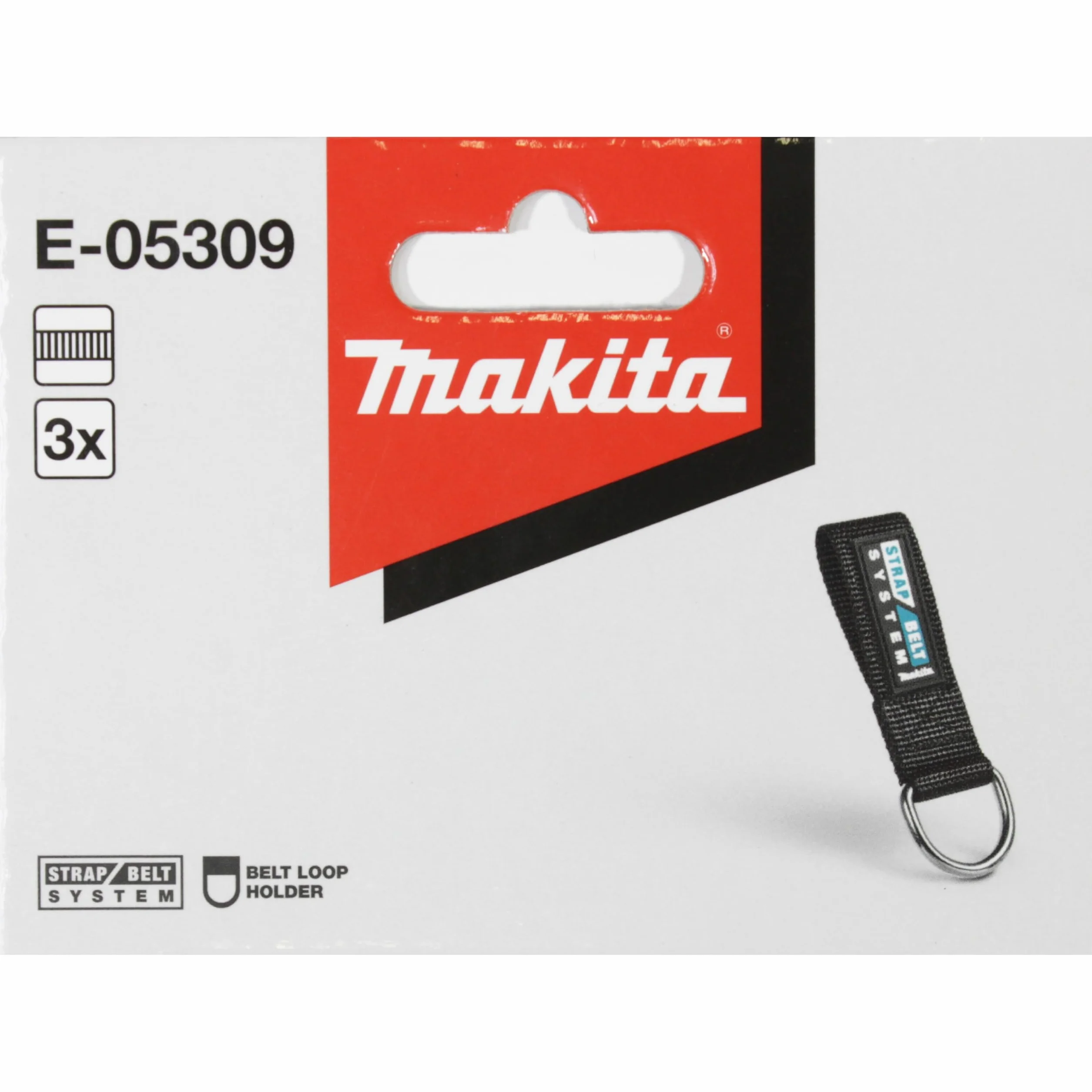 Makita E-05309 - Passante per cintura, confezione da 3