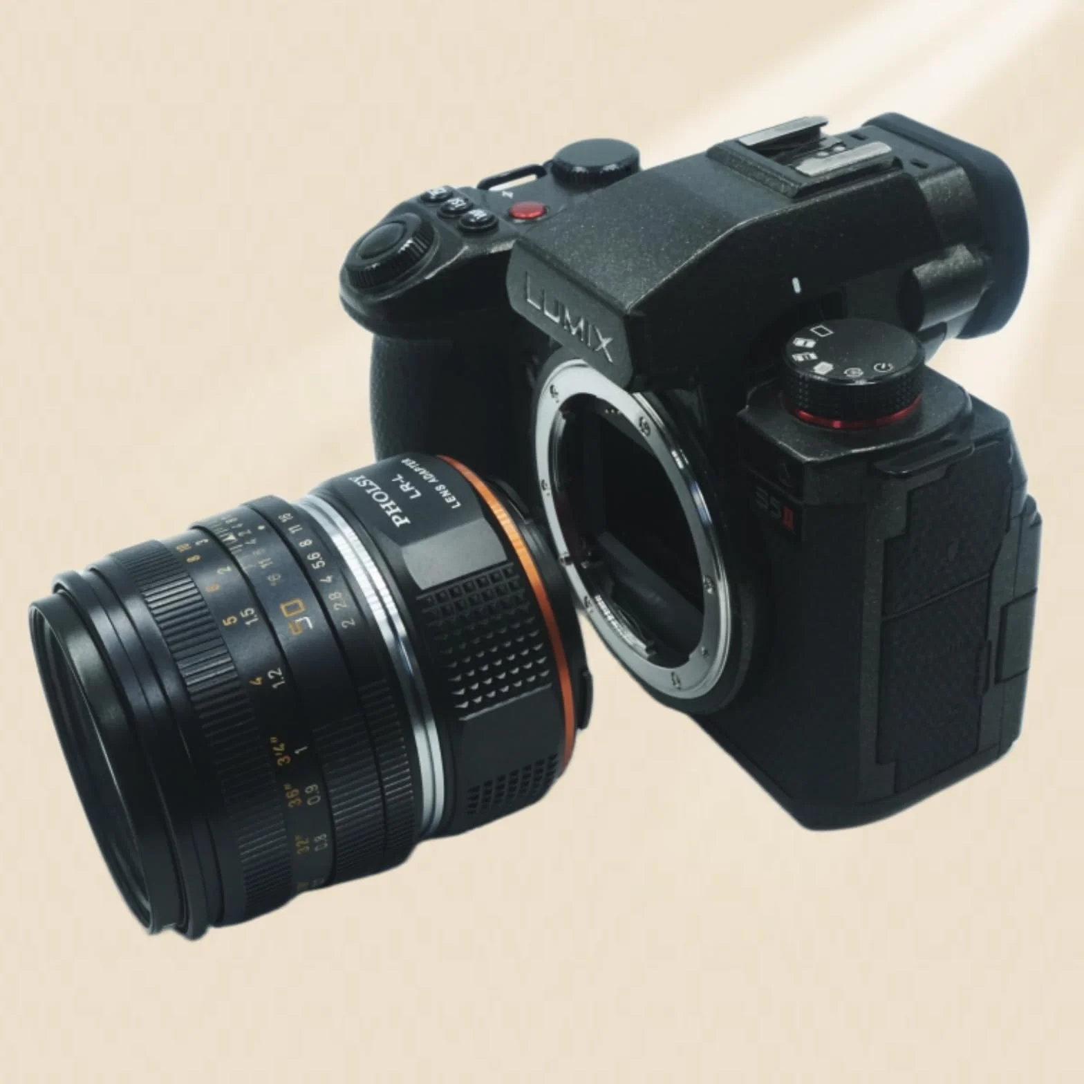PHOLSY Adattatore per Lente Compatibile con Obiettivo Leica R LR Mount su Leica L Mount Corpo Fotocamera Compatibile con Leica SL2, SL2-S, CL, TL2, Lumix S5, S1, BS1H, SIGMA fp, fp L