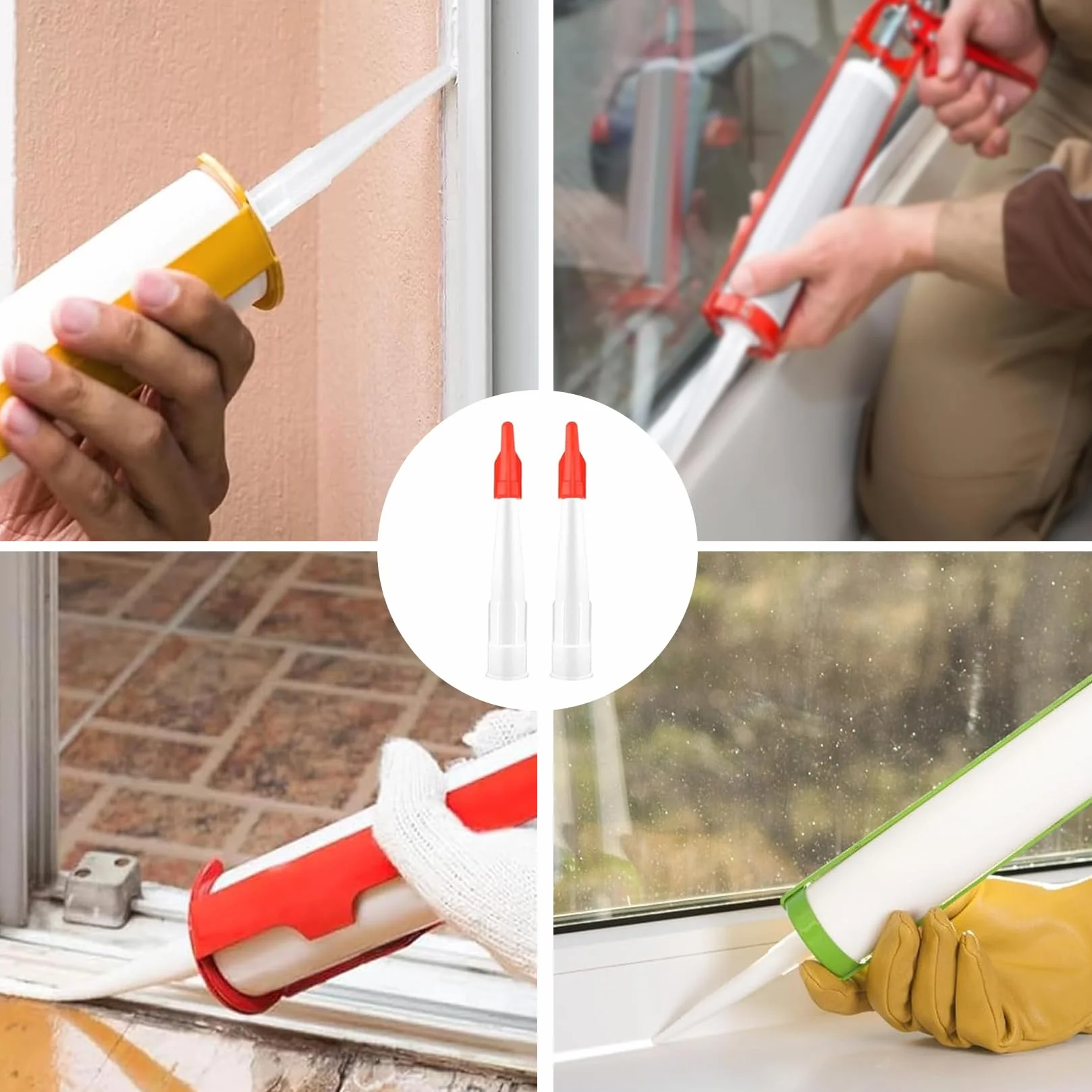 Set di 30 punte silicone con tappi di tenuta per cartuccia