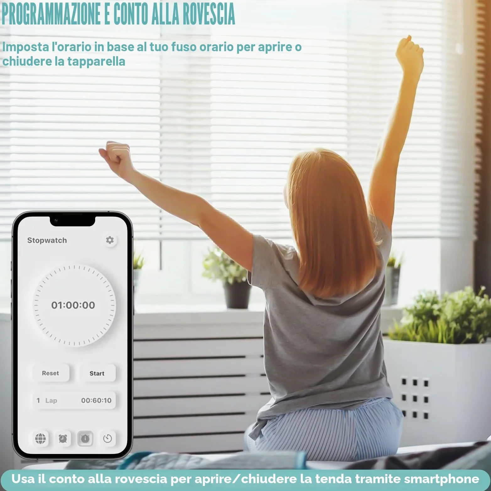 Tuya WiFi, interruttore per tapparelle, modulo per tapparelle, 2,4 GHz, controllo Alexa Smart, controllo app per tapparelle, funzionamento con Alexa/Google Home, 4 pezzi
