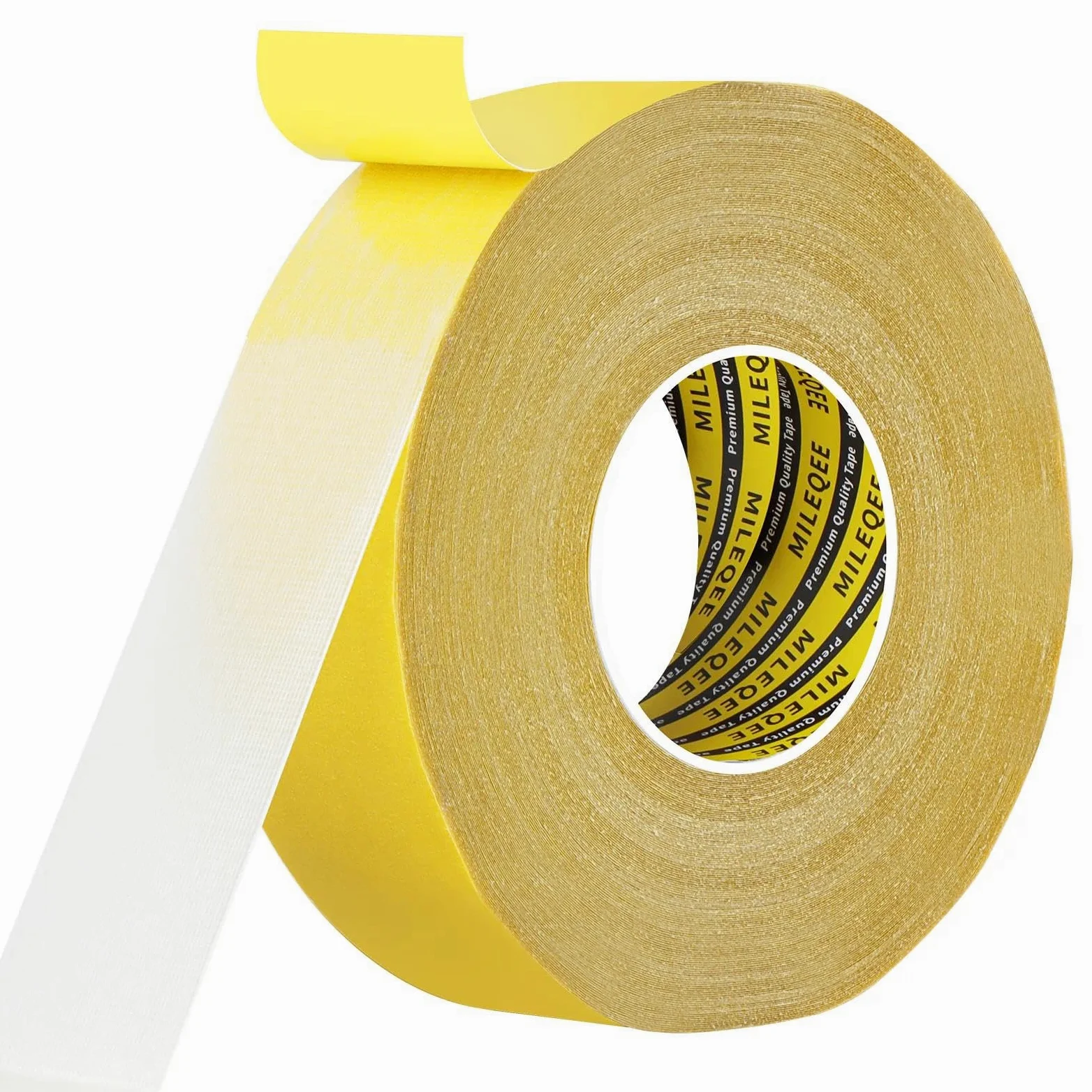 Nastro biadesivo resistente, 5,1 cm x 164 m (50 m), nastro di montaggio universale extra large ad alta aderenza, forte striscia adesiva da parete in rete in fibra di vetro, nastro adesivo