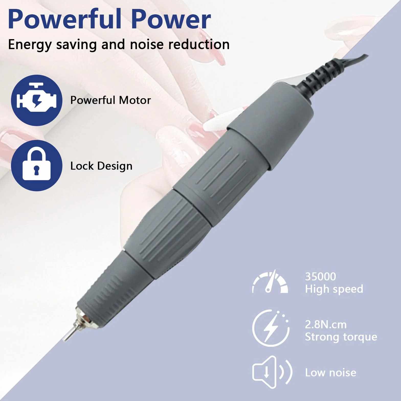 Micromotore Lucidatrice Da Laboratorio, 65 W, 220 V, 35.000 Giri/Min, Per Gioielli, Ceramica E Vetro