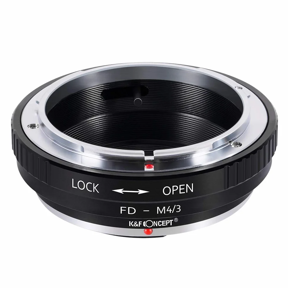Anello Adattatore per Obiettivo K&F Concept FD-M4 / 3 Adatto per Obiettivo Fotocamera FD per Olympus M4 / 3 E-P1 / E-P2 / E-PL1 e Panasonnic G1 / G2 / GF1 / GH1 / GH2