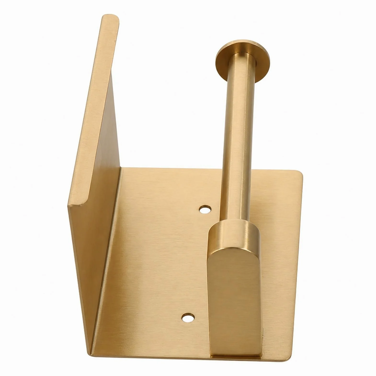 Porta carta igienica in acciaio inox 201 con ripiano | Oro, acciaio inossidabile 201, for bagno, cucina, camera da letto: mensola for telefono a parete