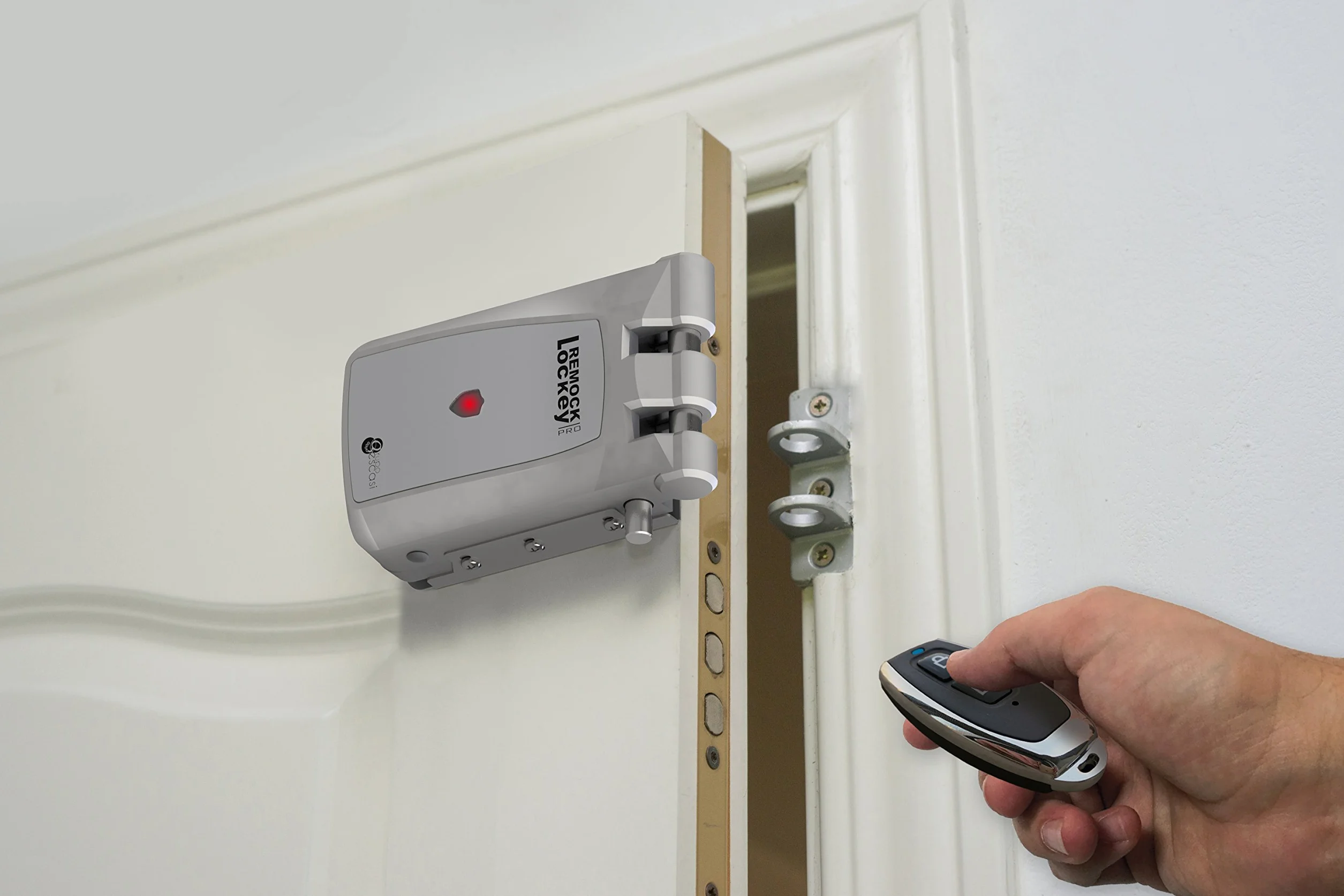 Serratura Invisibile Oro Doppio Motore 4 Telecomandi Antifurto Remock PRO