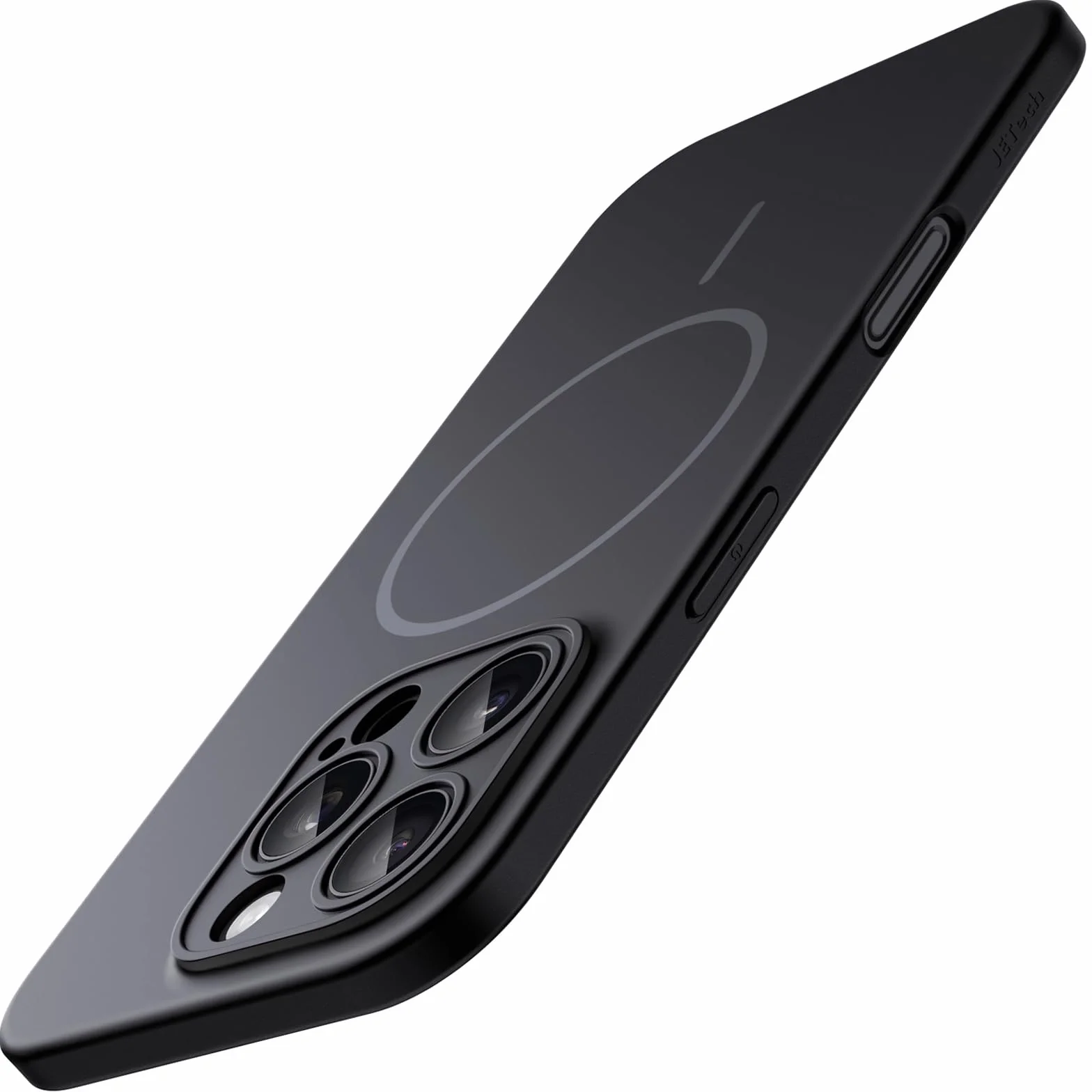 JETech Cover Magnetica Slim per iPhone 16 Pro Max 6,9 Pollici Compatibile con MagSafe, Protezione Completa Lenti della Fotocamera, Custodia Ultra Sottile Leggera Finitura Opaca (Nero)