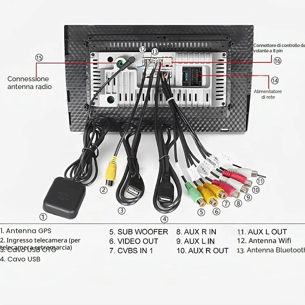 Autoradio Android da 9 pollici per Mercedes Smart Forfour Fortwo 453 2014-2022, schermo touch screen wireless, Radio Fortwo 453 Bluetooth Carplay Android Auto 2 DIN con telecamera di retromarcia