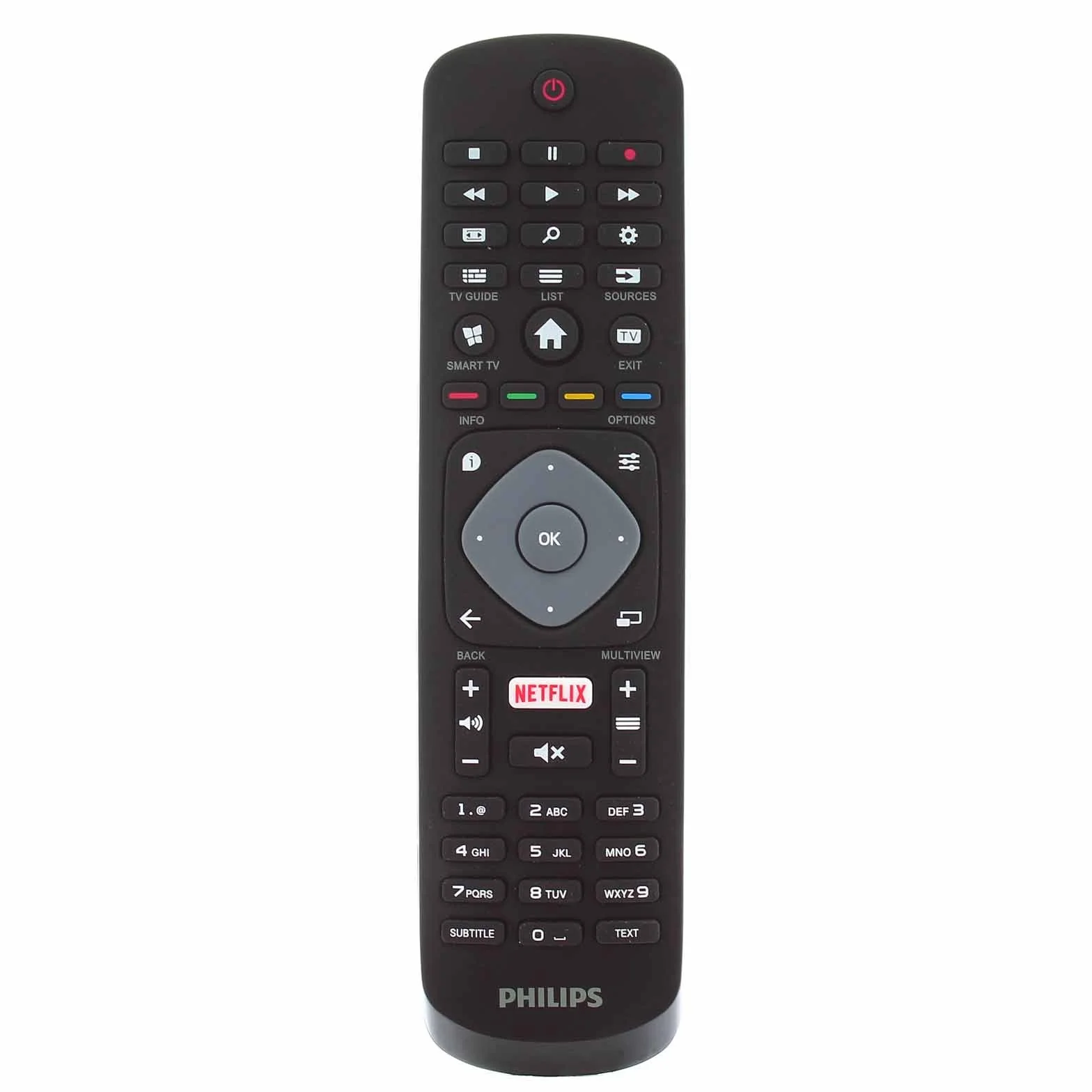 Philips 996596003606 - Telecomando originale per 32PFS5362 49PUS610112 65PUS6262 LCD LED 3D HD Smart TV con pulsante Netflix
