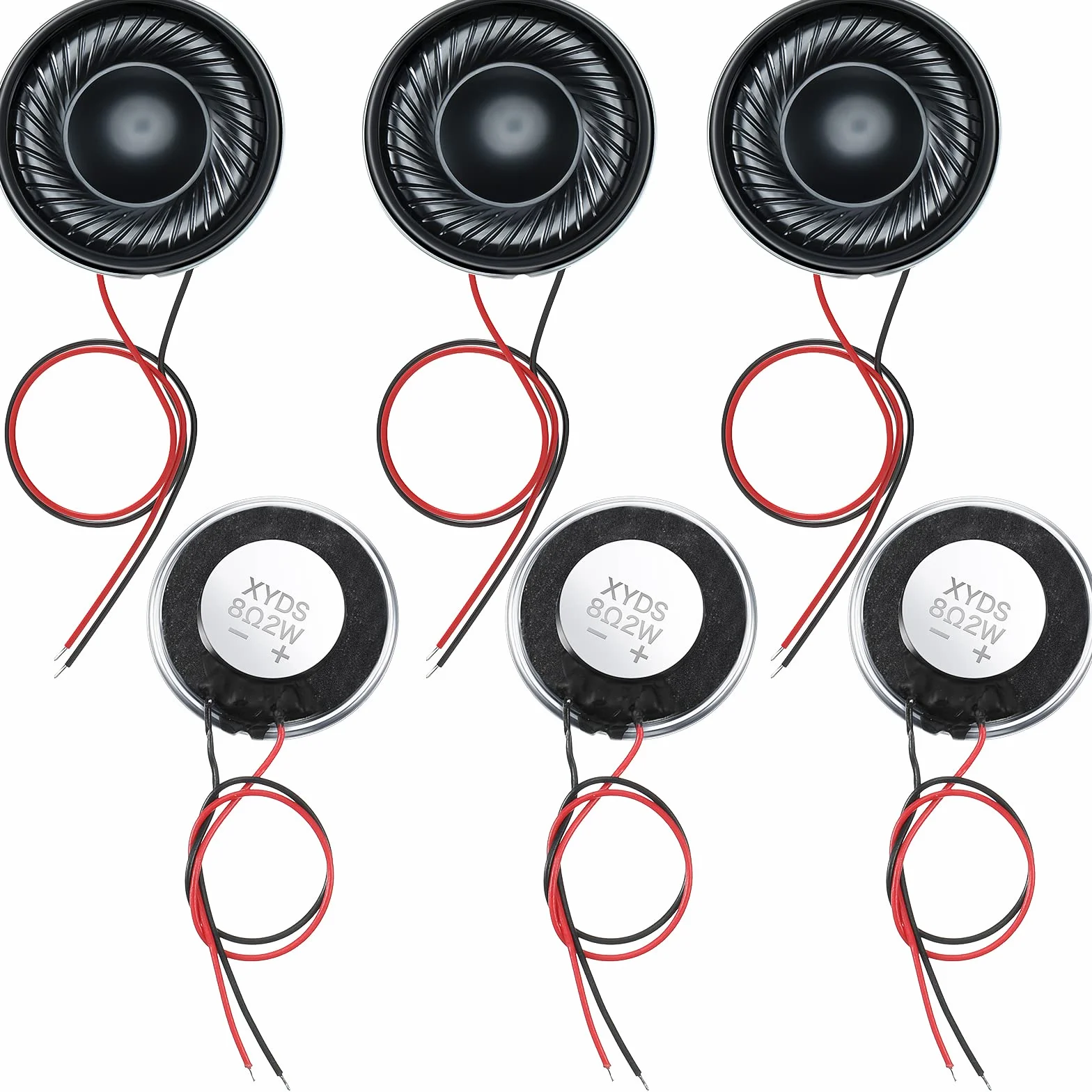 Weewooday Altoparlante Magnetico Interno Rotondo con Guscio Metallico Piccolo 2W 8 Ohm Micro Altoparlante Interno per Mini Speaker DVD EVD Altoparlanti Multimediali