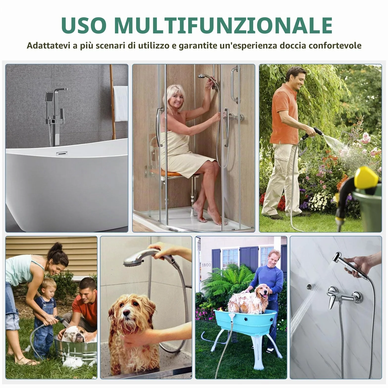 Flessibile Doccia Lungo 4 M Realizzato In Acciaio Inossidabile Tubo Doccia Anti-Attorcigliamento Anti-Esplosione Con Connettore In Ottone Crittografia Tubo Doccia