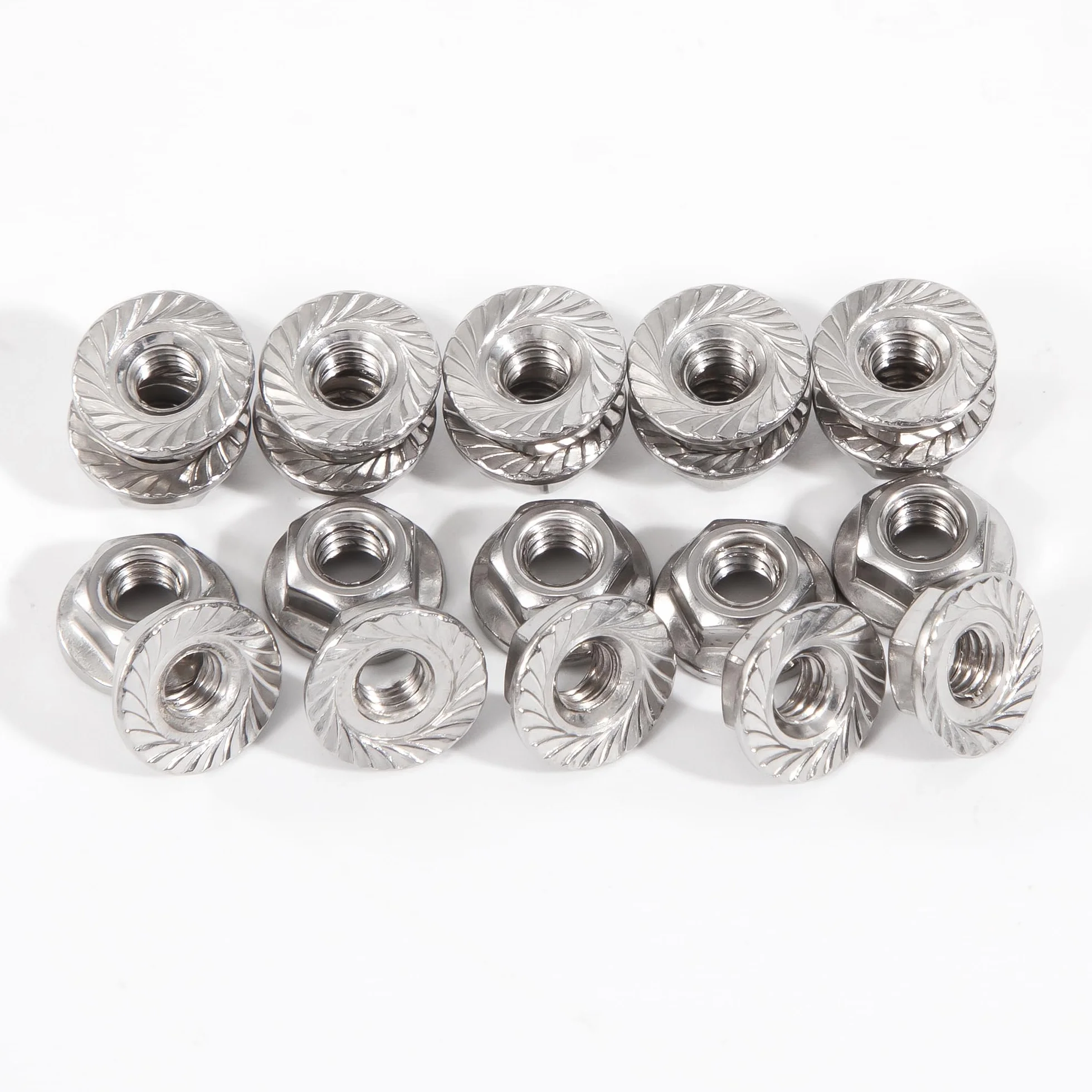 Dadi Flangiati M4 Acciaio Inox DIN 6923 20 sztuk