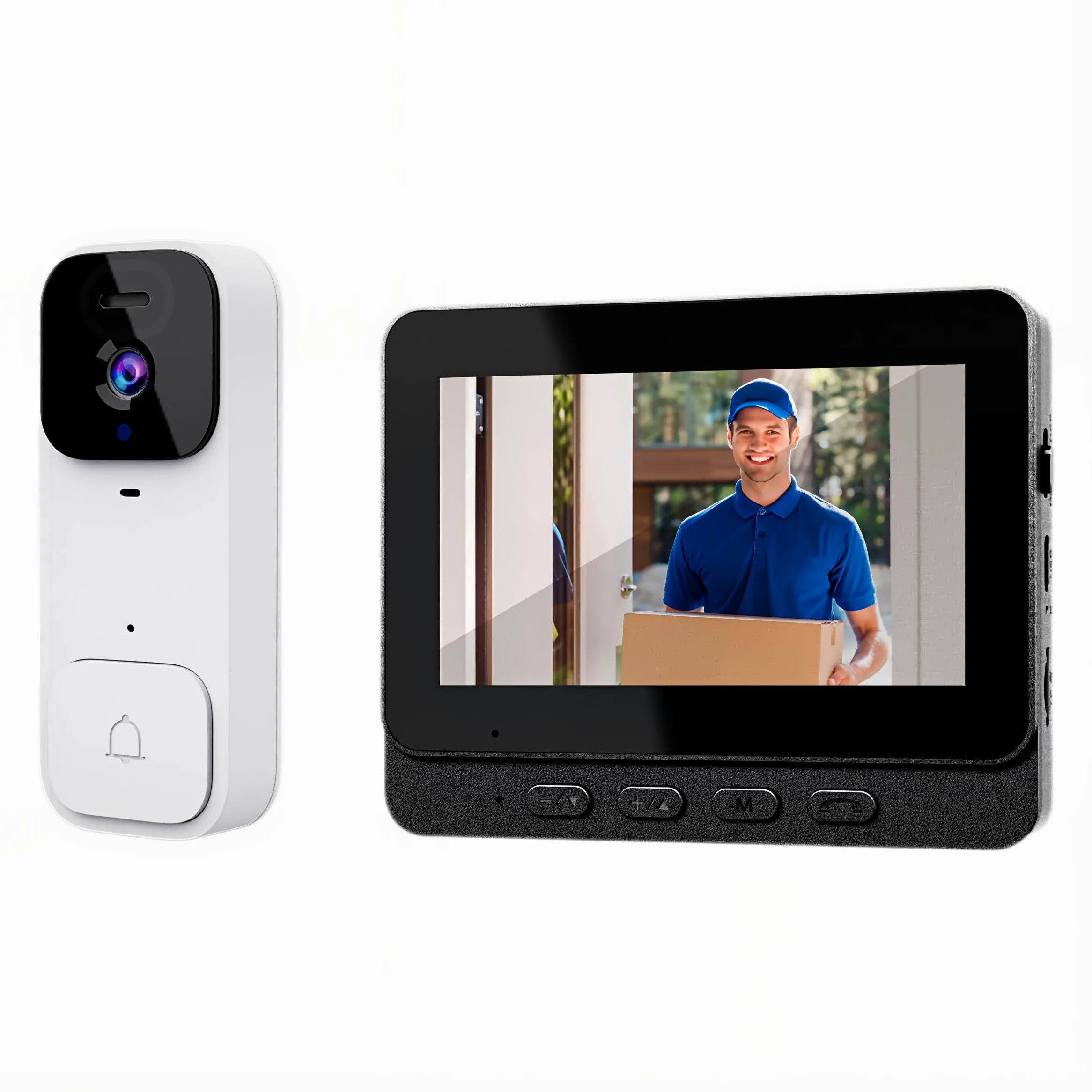 X7 Videocitofono Smart per Uso Domestico con Schermo Display, Interfono Senza Fili e Videosorveglianza ad Alta Definizione