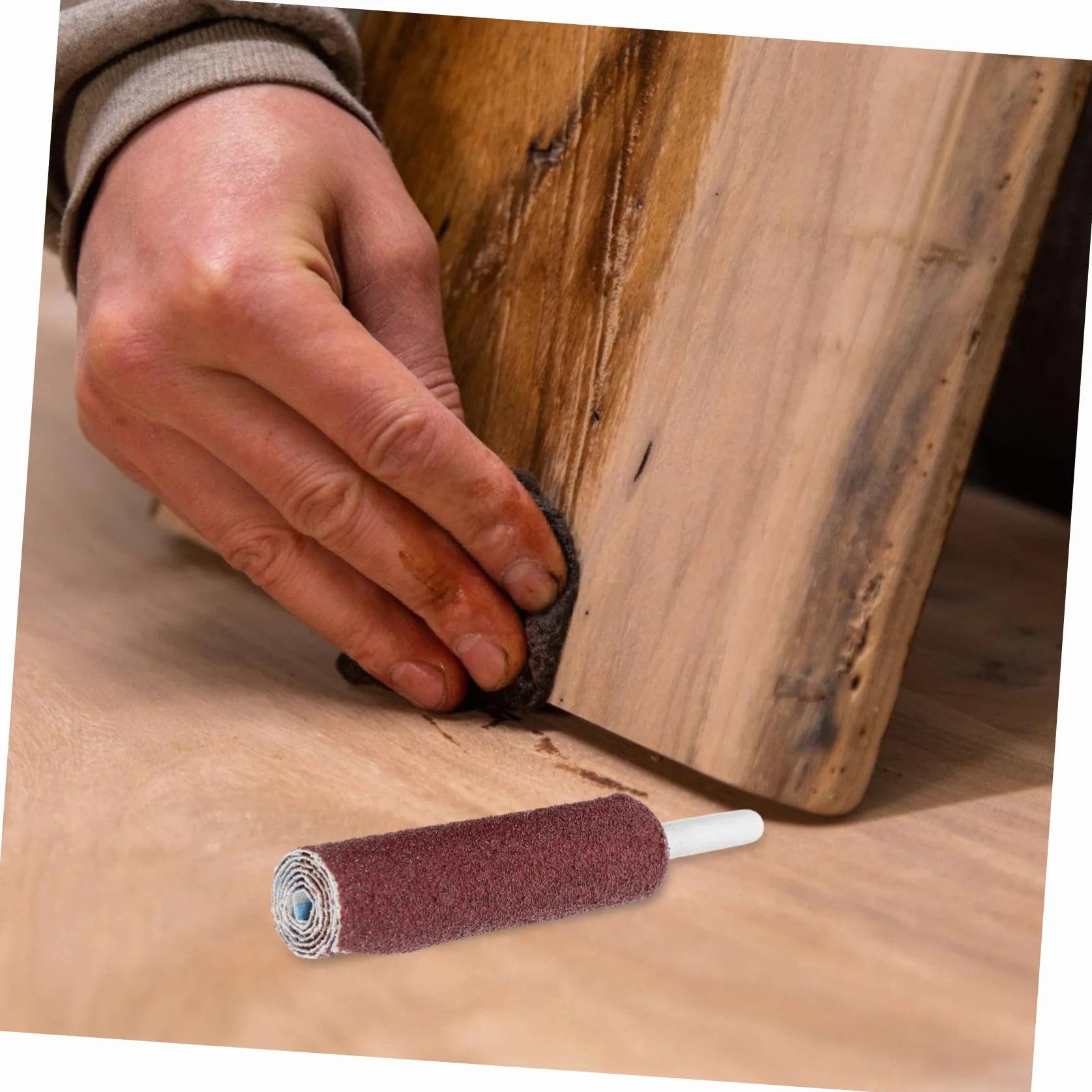 Kit Di Tamburi Abrasivi Per Trapano Di Vetrata Bastoncini Abrasivi Grana Per Levigatura Metallo Legno Plastica Pietra 3 Pezzi