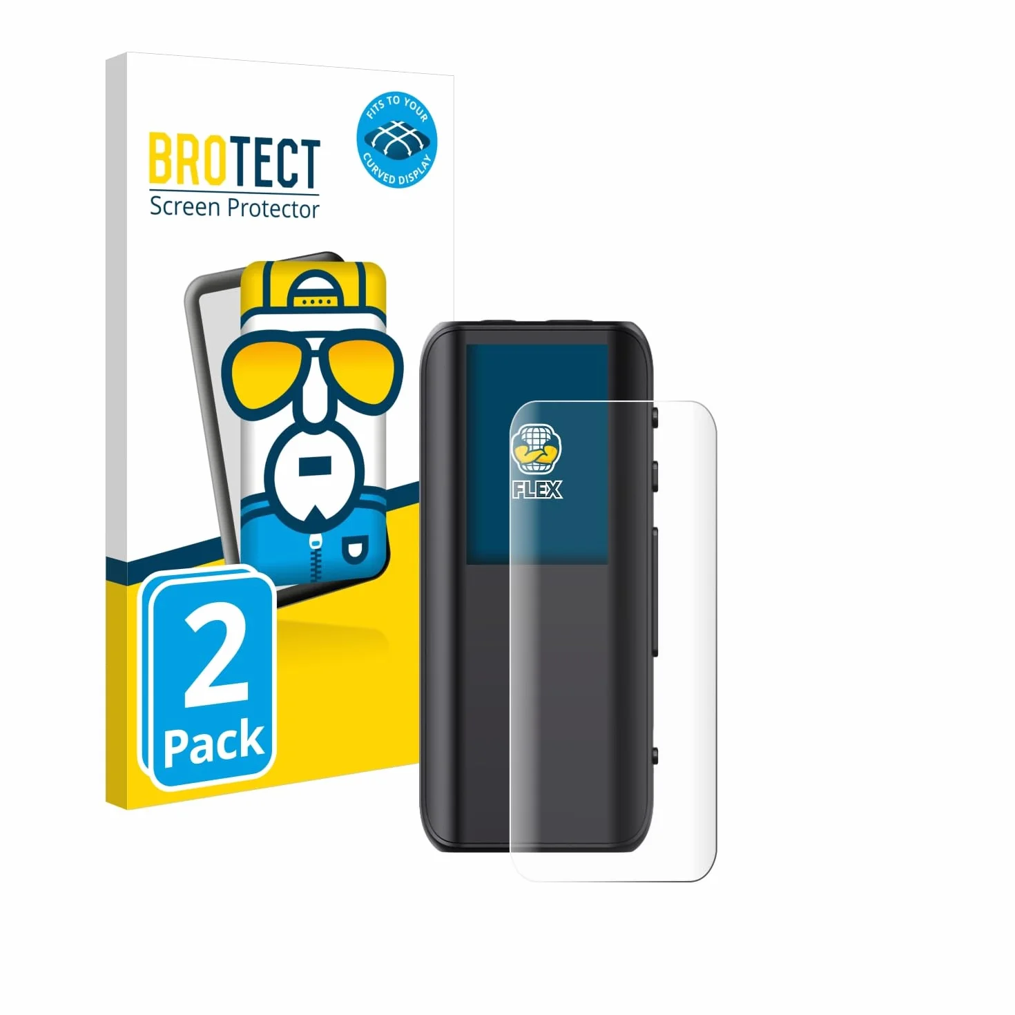 brotect Pellicola Copertura Completa per FiiO BTR15 2 Pezzi - Full-Cover 3D Curvo