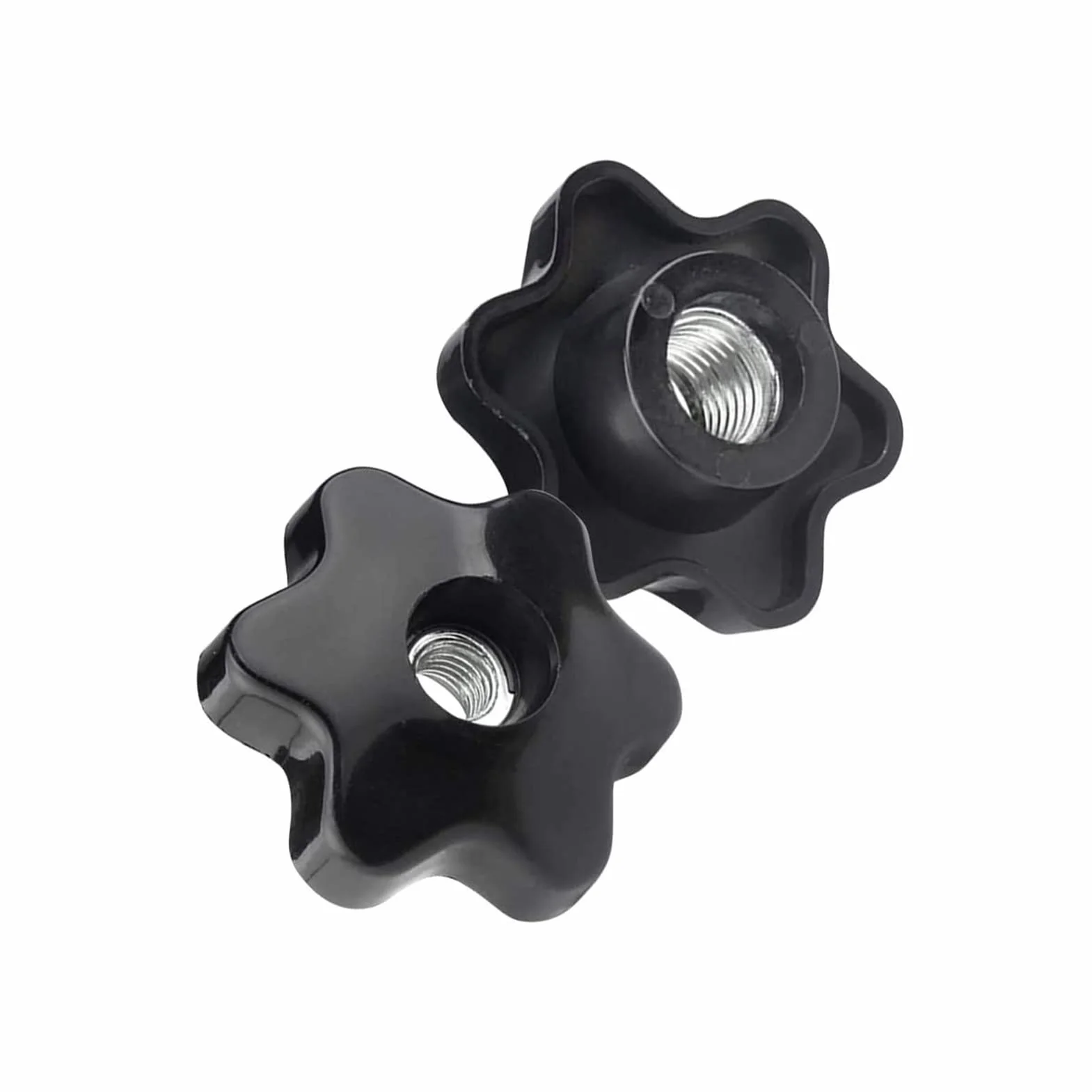 Stella Dadi con manico - Dadi di serraggio Plastica Zigrinato M6 M8 M10 M12 M14 M16