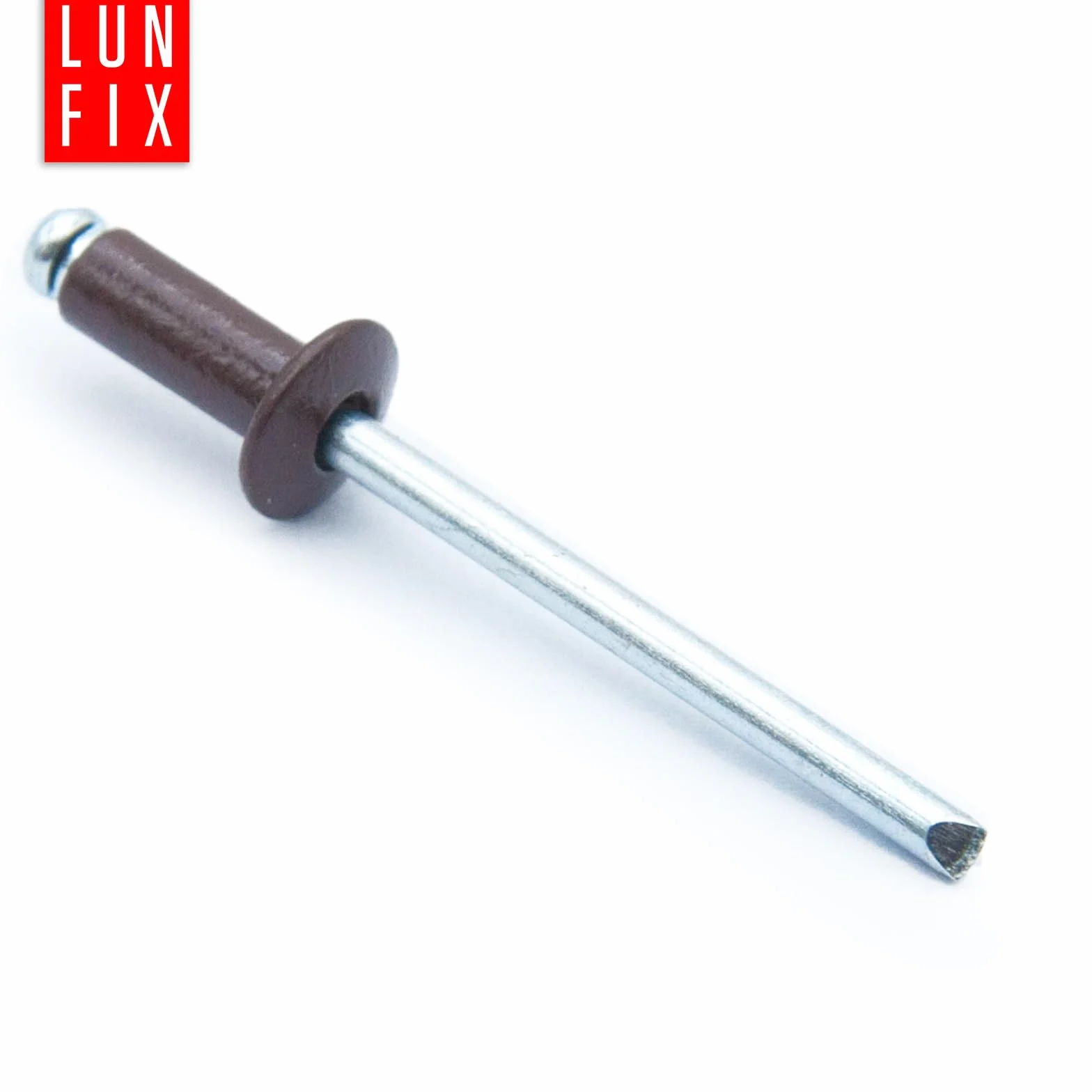 Rivetti ciechi in alluminio DIN 7337 4,8 x 10 mm RAL 8017 marrone cioccolato