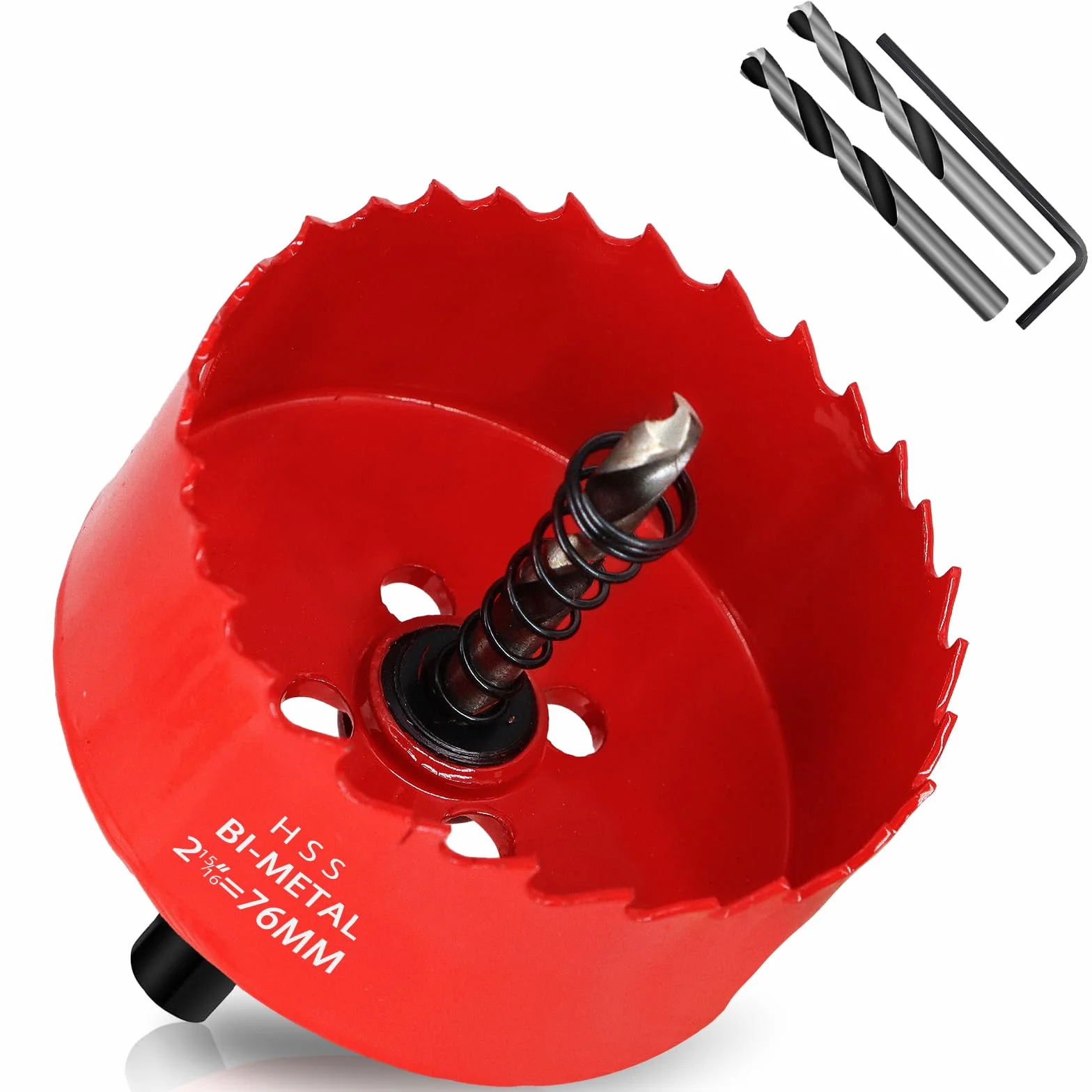 Sega a tazza bimetallica 76 mm HSS M42 codolo esagonale trapano