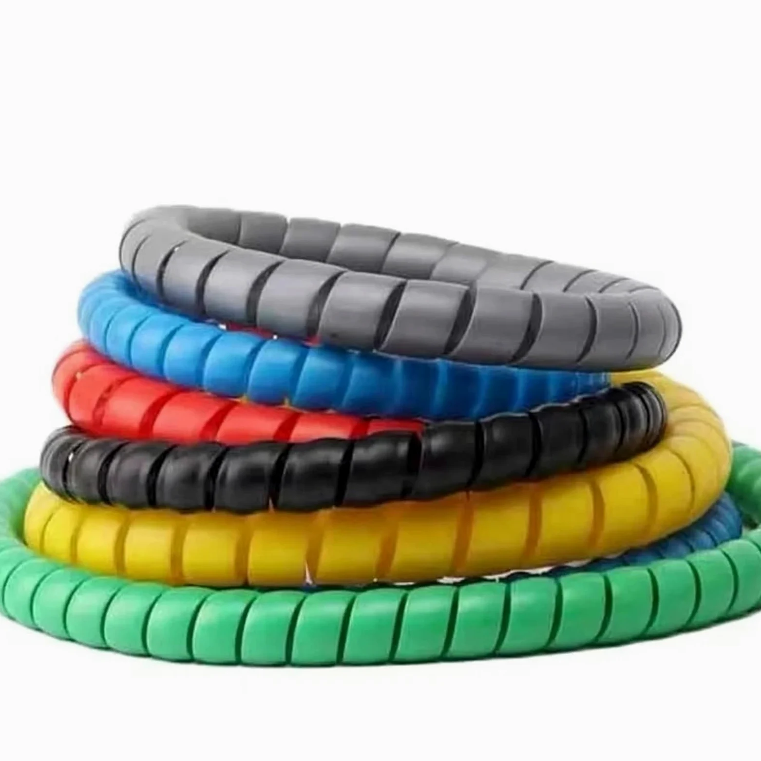 Spirale Cavi Elettrici Tubo di avvolgimento da 1,0 m 8/10/14/16/20/25 mm Organizzatore cavi Manicotto protezione del cavo Protezione a spirale(Color 2,22mm,1M)
