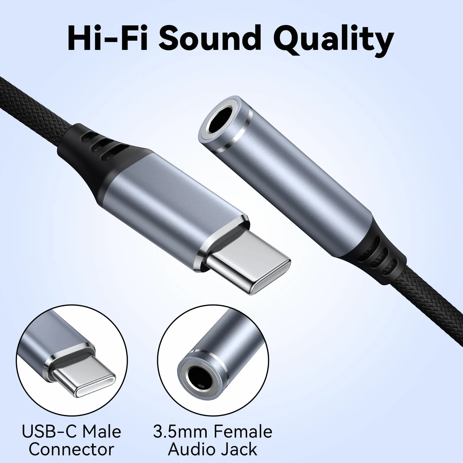 Amzpas Adattatore Jack per Cuffie USB C a 3.5mm, Adattatore Audio USB C a Cavo Dongle Aux per Samsung Galaxy S22 S21 S20 Ultra S20 + Nota 20 10 S10 S9 Plus, Pixel 4 3 2 XL, iPad e altro