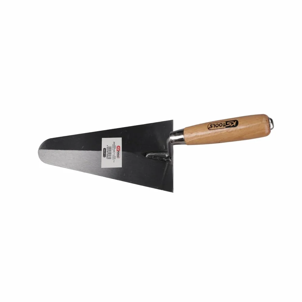 KS Tools Cazzuola per Stuccatura 200 mm Tondo Impugnatura in Legno