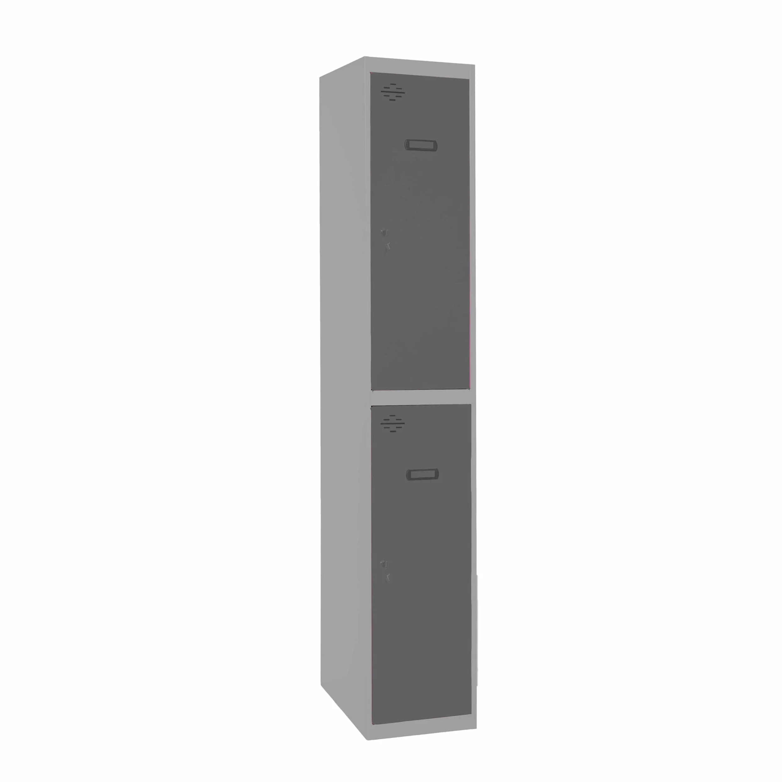 PROREGAL Armadietto AMEGO | AxLxP 180x40x50 cm | 2 scomparti | Modulo base | Grigio antracite | Spogliatoio