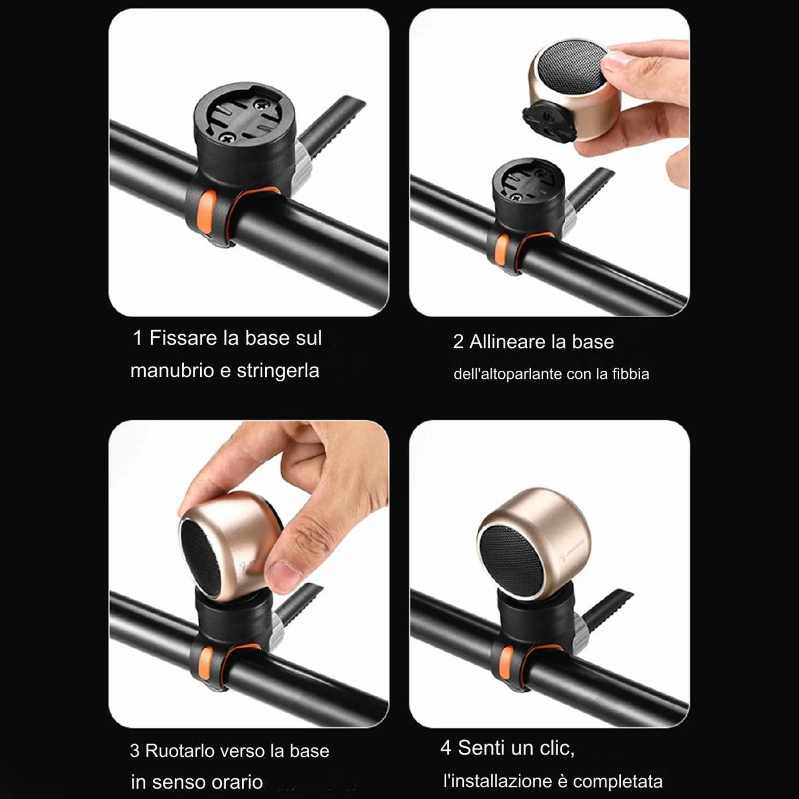 Altoparlanti wireless per moto, altoparlante musicale portatile per ciclismo, altoparlante stereo da ciclismo | Altoparlante stereo da ciclismo impermeabile, altoparlante da bici da esterno con