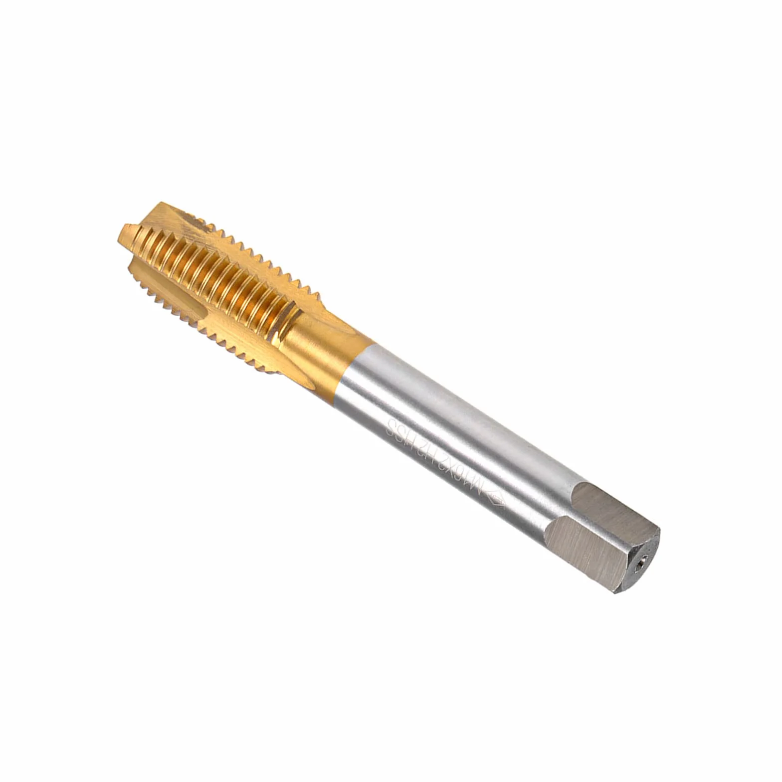 Spirale Punta Maschi Metrico M16 x 2 Filo Titanio Rivestito Acciaio 6542 Vite Fresatura Foratura Maschio Macchina 1 Pezzo