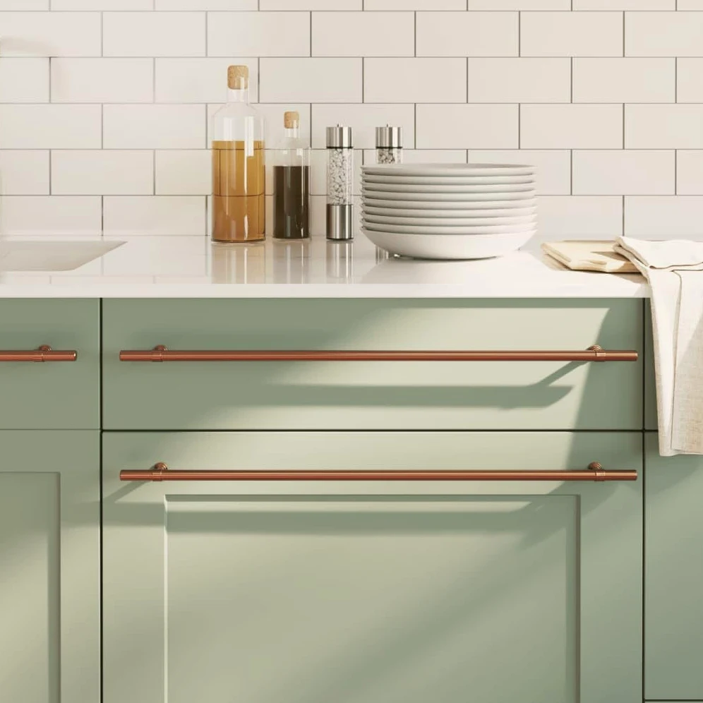 Set di 20 maniglie per mobili in acciaio inox, color bronzo, distanza tra i fori di 480 mm, per armadi, cassetti, porte, cassettiere, design vintage, per cucina e bagno
