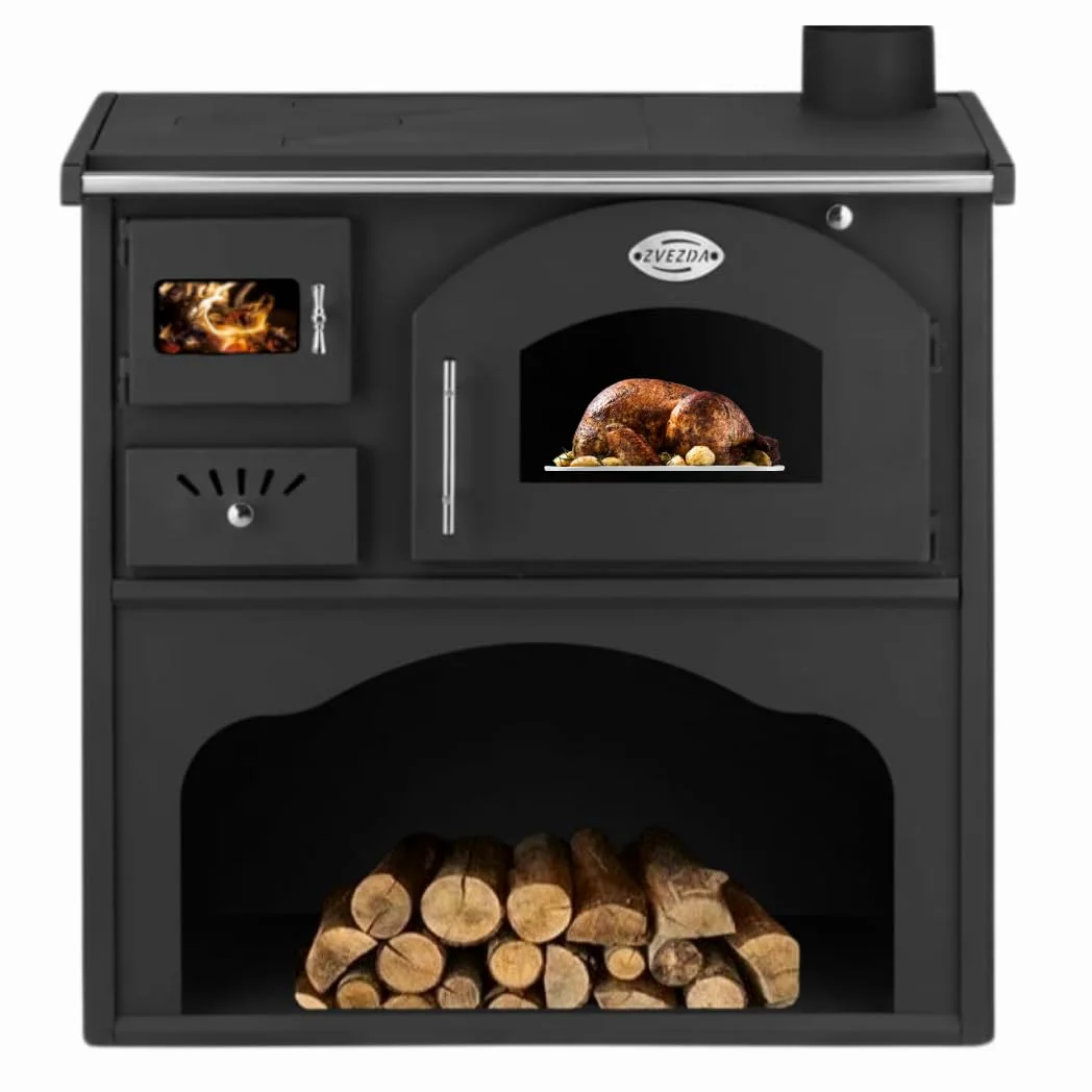 Stufa a Legna con forno BALKAN ENERGY Classic GFS - right 5.7kW