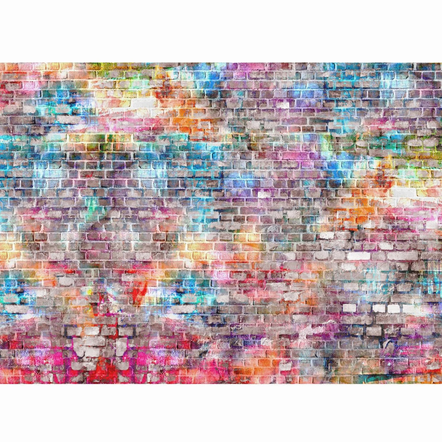Runa Art Carta da parati fotografica 396 x 280 cm Effetto Muro di mattoni 3D | Vello Decorazione Murale Soggiorno Camera Da Letto | Manifattura tedesca | Marrone 9020012b