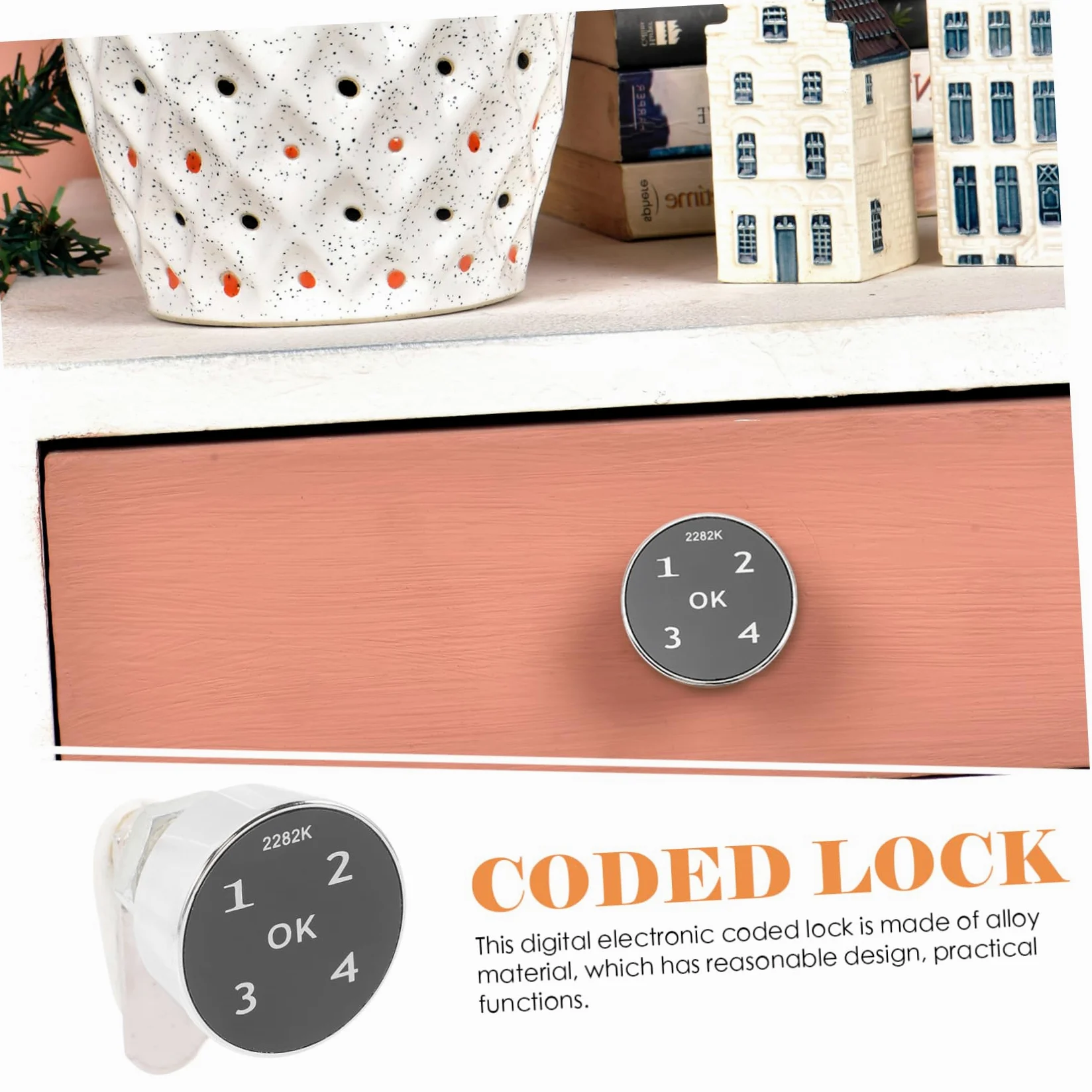 Artibetter 2pezzi Serratura Elettronica Digitale Con Codice Per Armadietti e Cassette Postali Design Elegante Materiale Resistente Installazione Facile e Sicura Per Uso Domestico e Ufficio