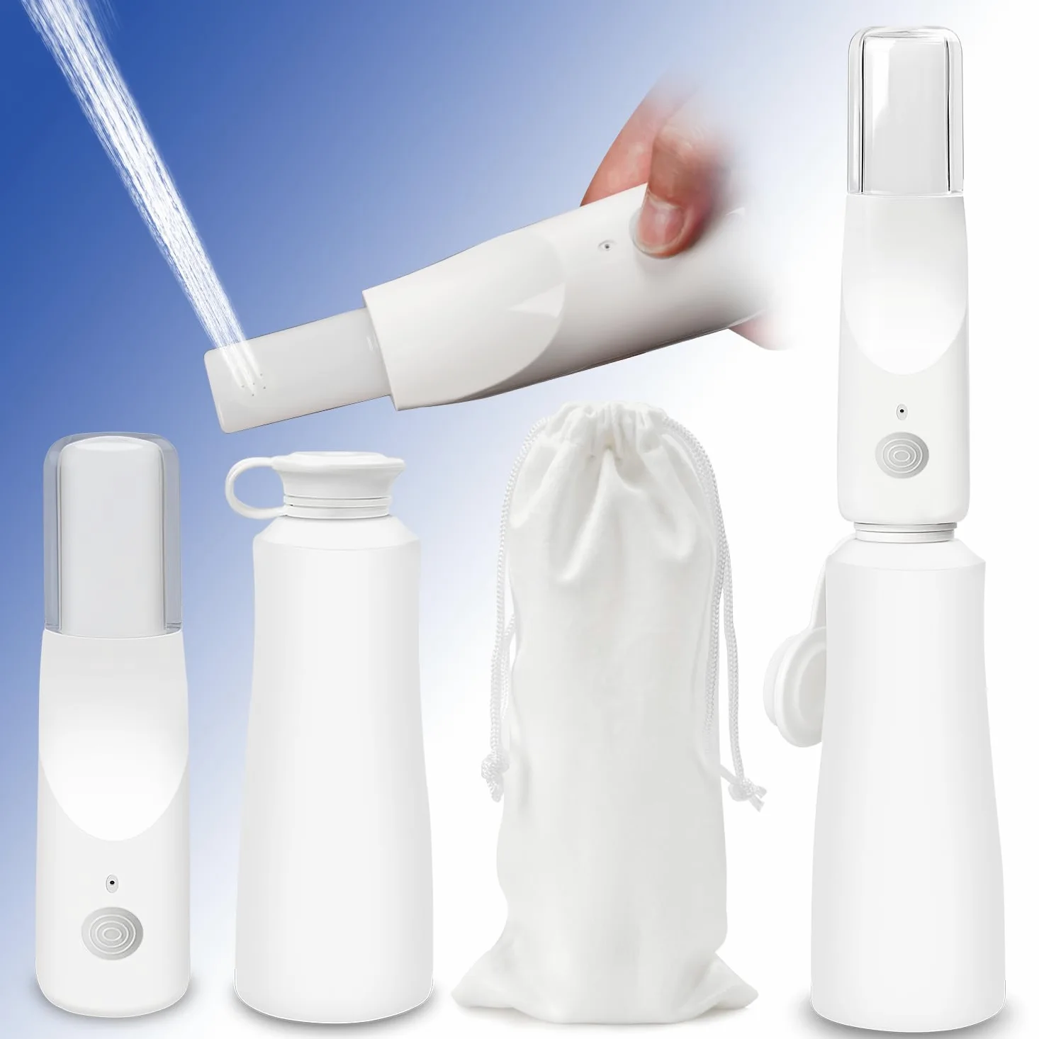 Bidet portatile da viaggio per donne/uomini, con 3 opzioni di pressione, USB C, spruzzatore elettrico ad alta pressione bidet per igiene personale, pulizia lenitiva post-partum/cura delle emorroidi