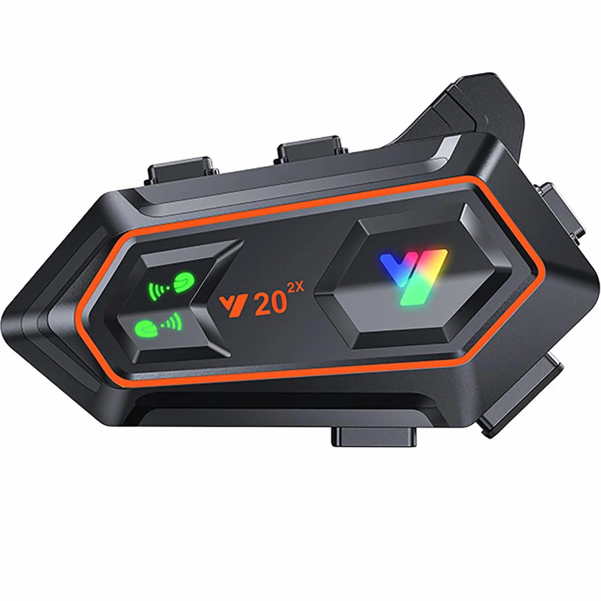 FRoon Auricolare per Sistema di Comunicazione Bluetooth per Moto, con possibilità di interfono per Due Persone, Adattabile a Normali Auricolari Bluetooth, Compatibile con Tutti i caschi,1pcs