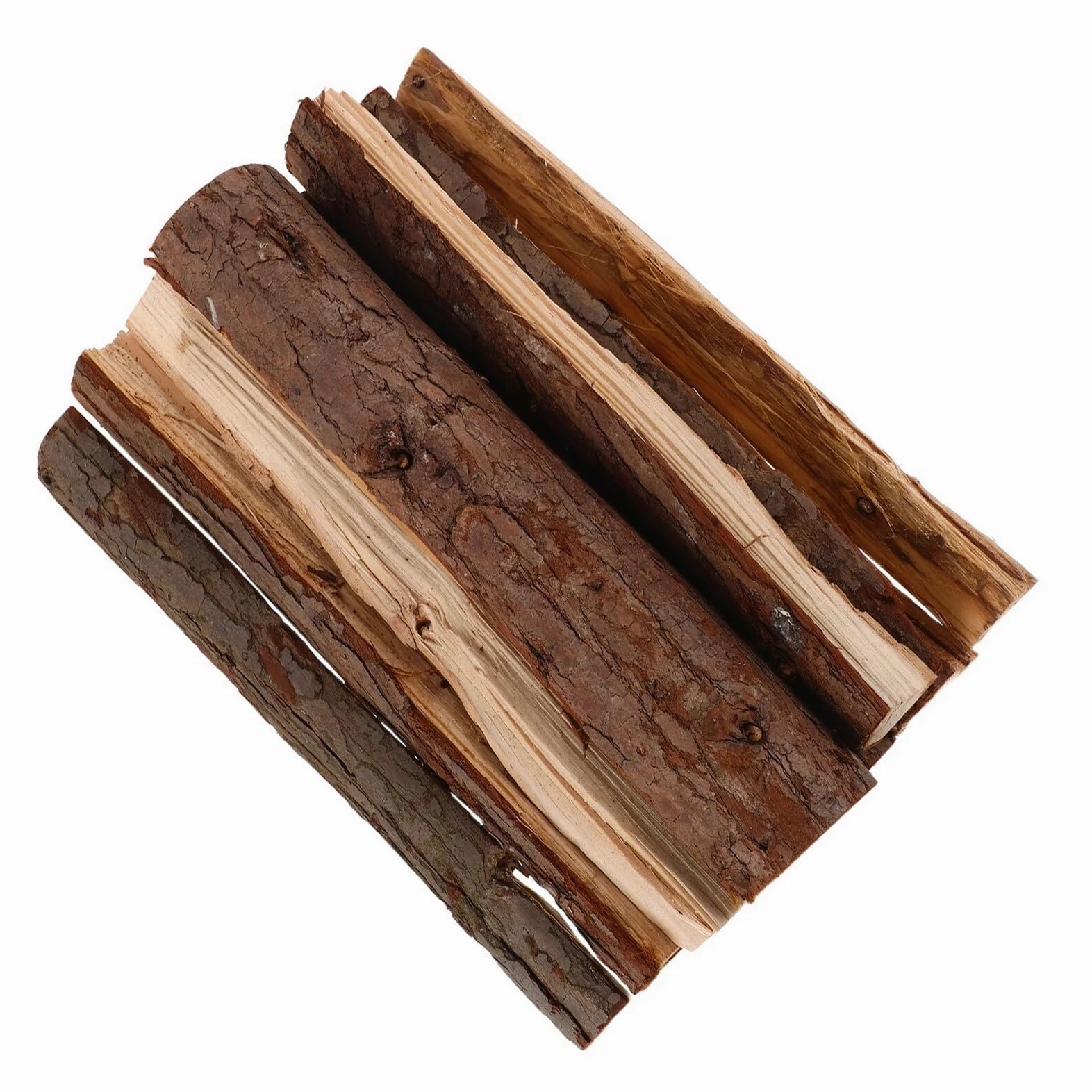 OSALADI Ceppi per Caminetti da Interno Legna Secca Naturale 22cm Set da 10 Pezzi Tronchi Decorativi per Bracieri e Feste Invernali