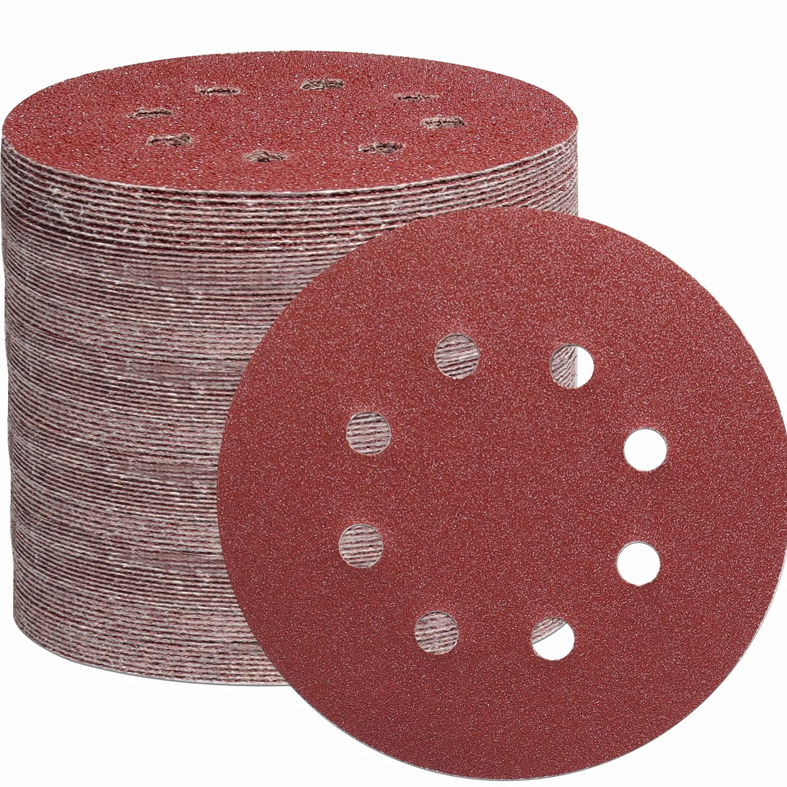 Dischi Abrasivi 125mm 8 Fori Carta Vetrata Levigatrice Orbitale Grana 40-600 105 Pezzi