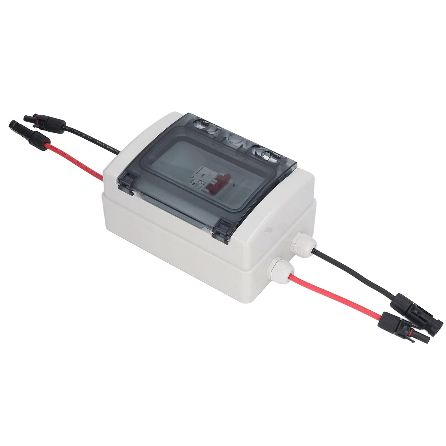 Mini Interruttore Automatico, Interruttore CC Protezione Sovraccarico Sezionatore Solare Fotovoltaico con Scatola Impermeabile IP65 500 V per Interni Ed Esterni (32A)