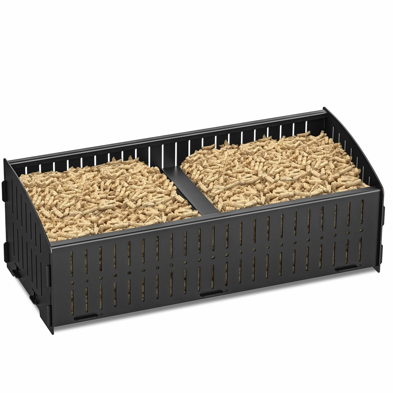 Cestino a pellet per stufa e bruciatori, 48 x 20 x 17 cm, 5 kg, compatibile stufa a legna o camino