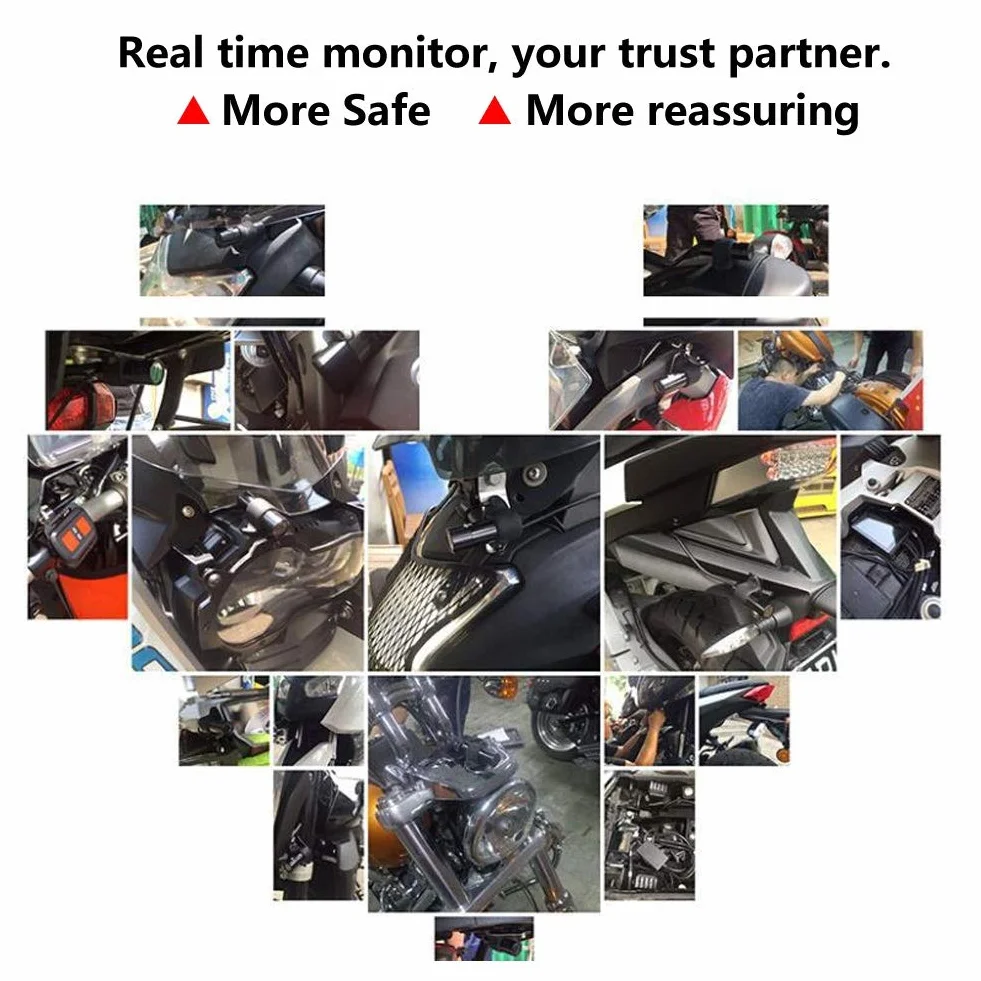 Akozon pollici HD 1080P Registratore per moto di telecamere di registrazione per motocicletta Fotocamera per soffiaggio a specchio Impermeabile 120 ° Grandangolare Dual