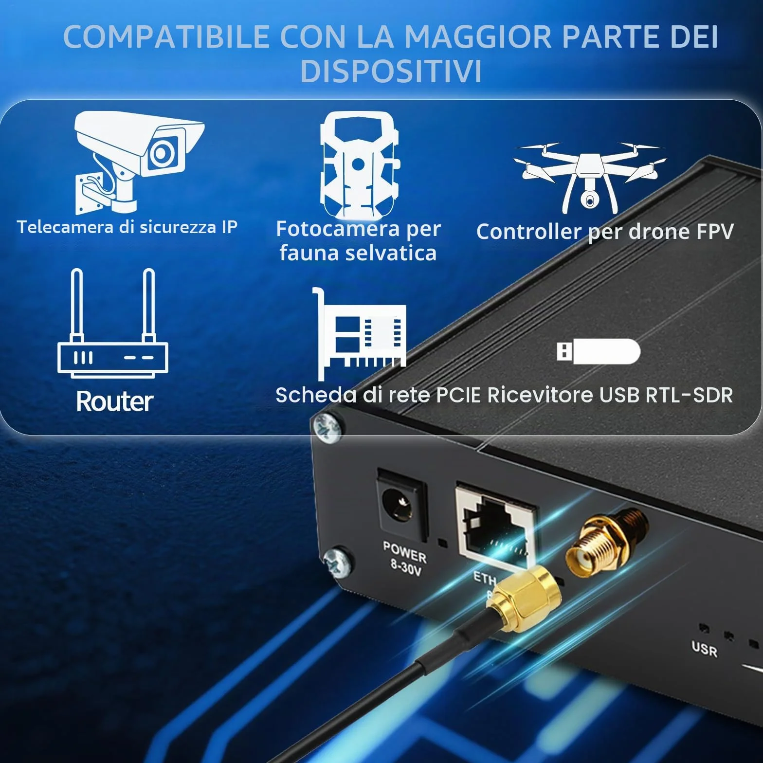 Bingfu Cavo SMA Prolunga Antenna 4G 3 m SMA Maschio a Femmina Montaggio su Paratia RG174 Cavo Coassiale per Modem Router Cellulare 4G 5G LTE Radio Ham Ricevitore RTL SDR Dongle USB, 2 Confezioni