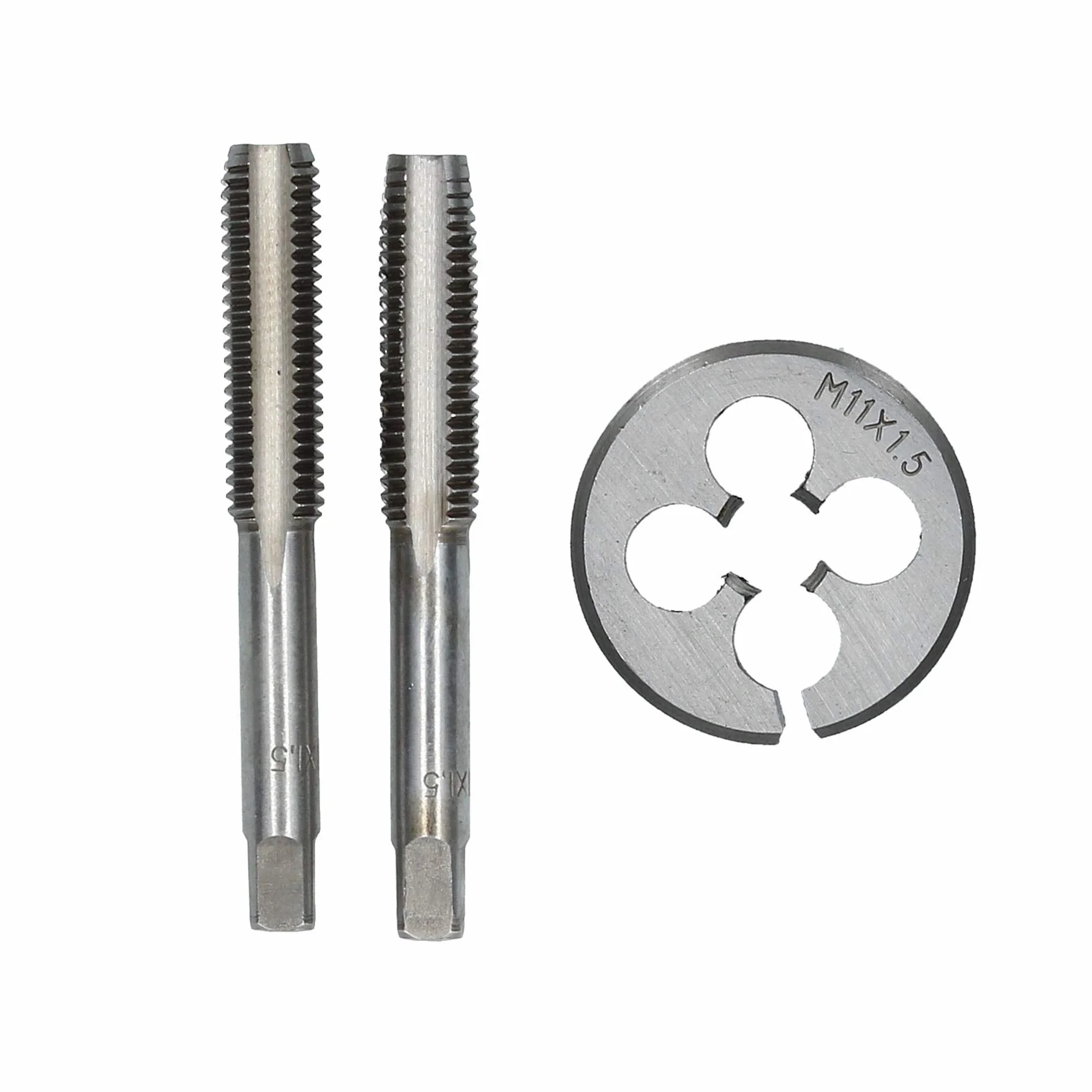 Maschi e filiere in acciaio al tungsteno M11 x 1.5mm metrico conicità plug