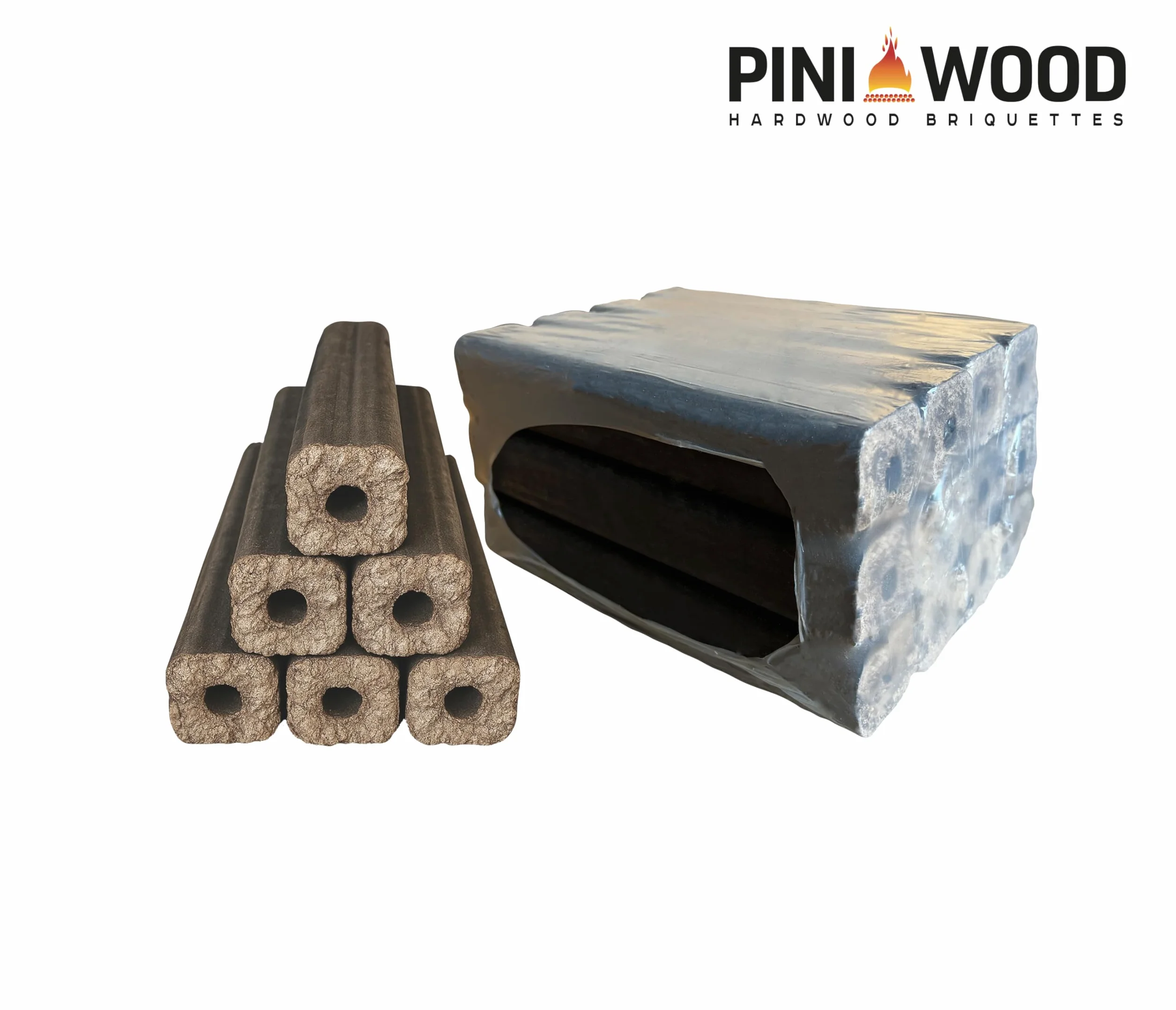 PINI Kay Bricchette legno quercia 23 cm quadrata foro trazione 22,5 kg camino braciere