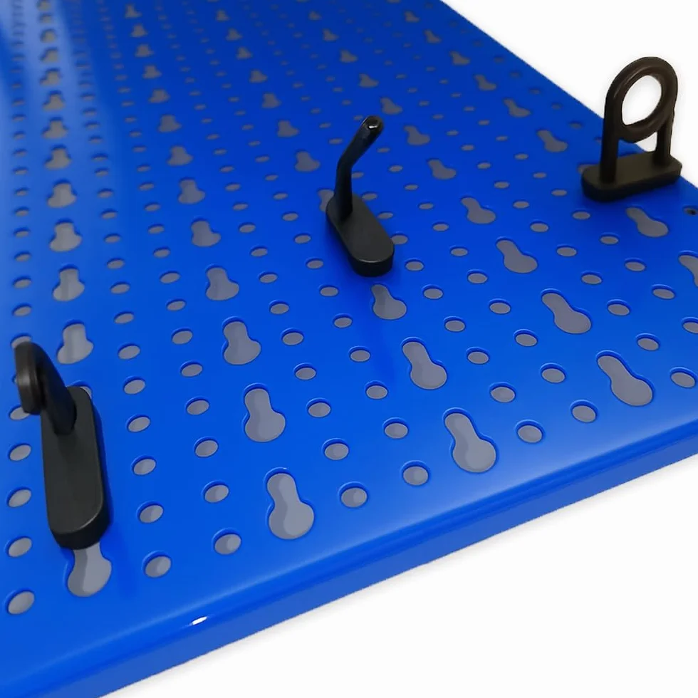 FERROELETTRA Pannello Portautensili 980x460mm in Lamiera Verniciata - Kit Ganci Incluso - Pannello Porta Attrezzi da Parete per Organizzazione Utensili - Parete Attrezzata Officina (1, Rosso)